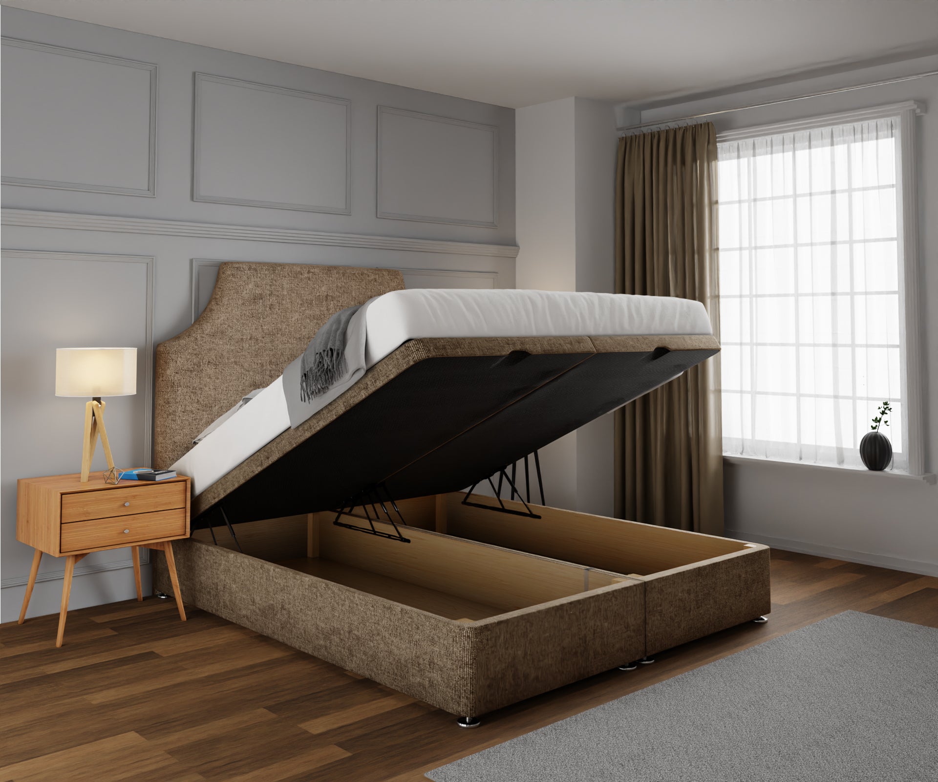 Eva Ottoman Storage Divan Bed Set