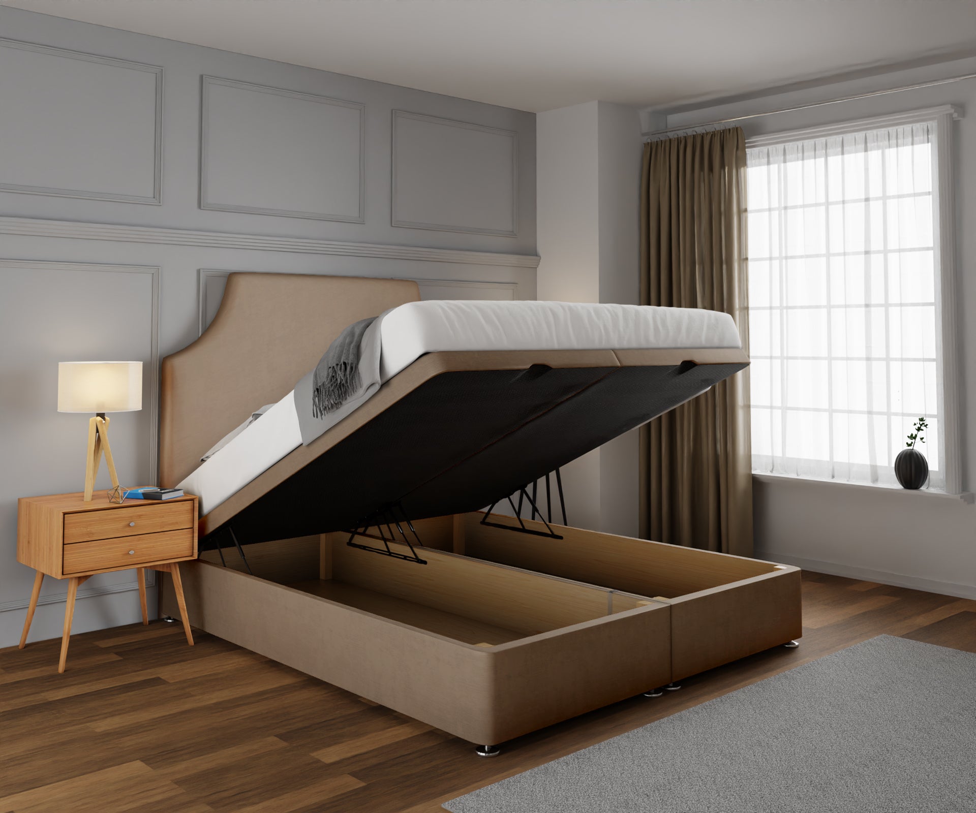 Eva Ottoman Storage Divan Bed Set