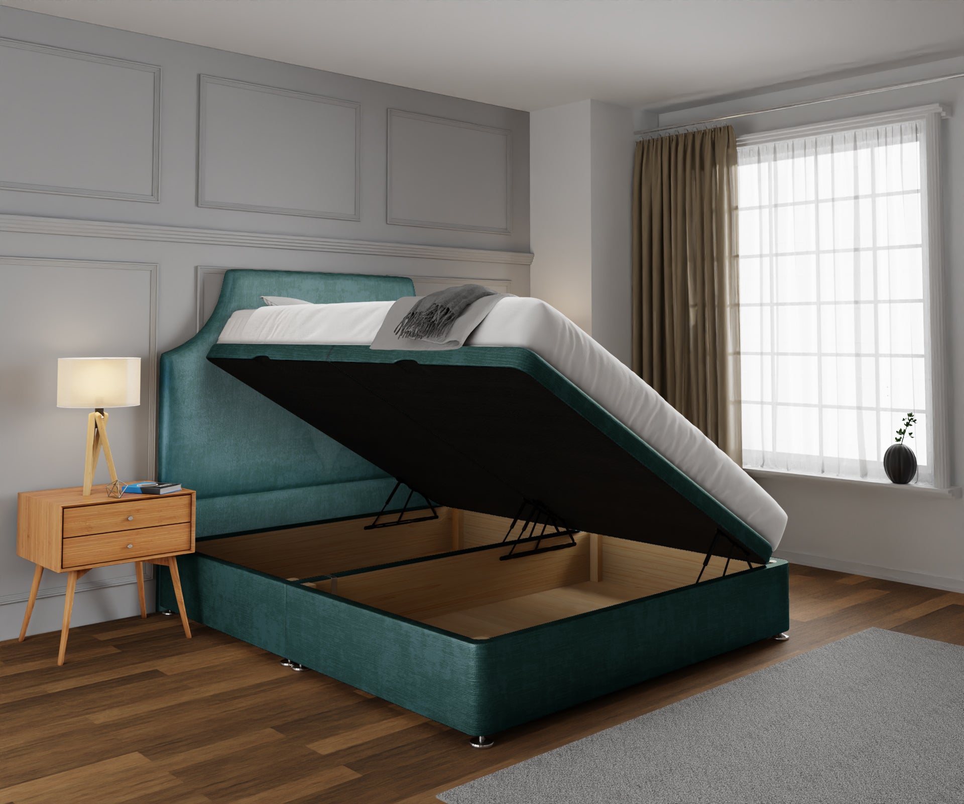 Eva Ottoman Storage Divan Bed Set