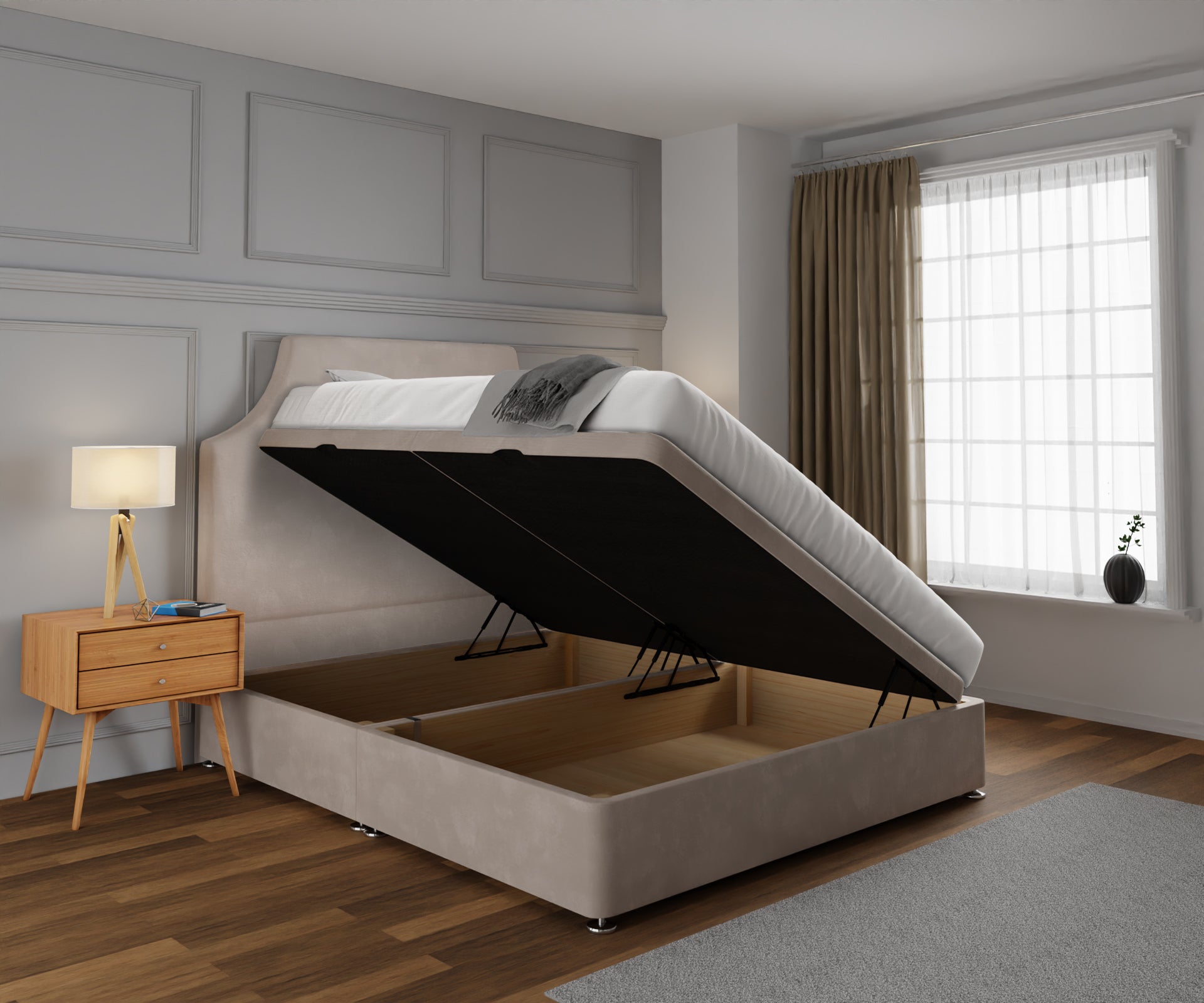 Eva Ottoman Storage Divan Bed Set