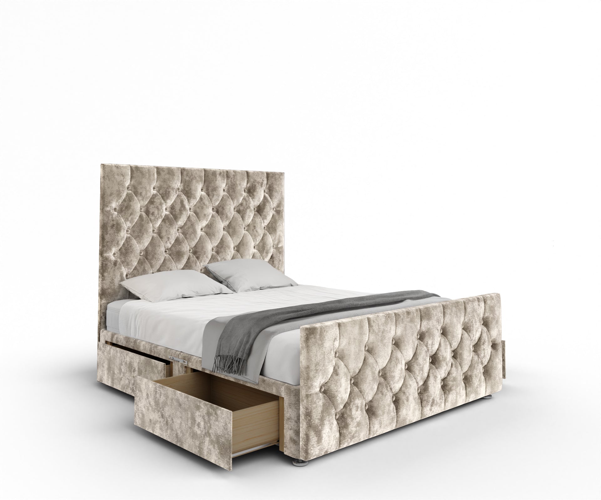 Evie Divan Bed Set With Footboard