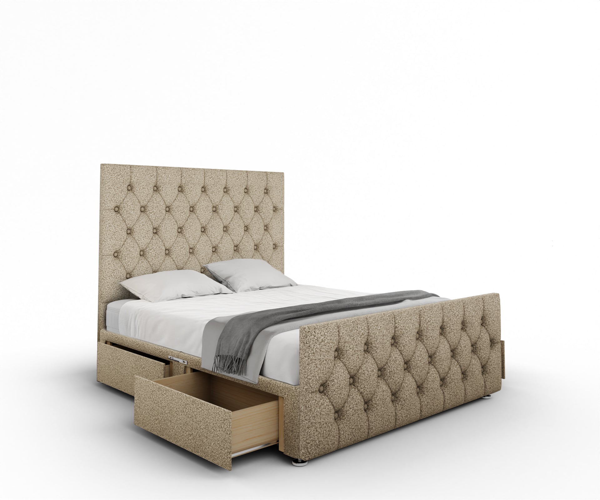 Evie Divan Bed Set With Footboard