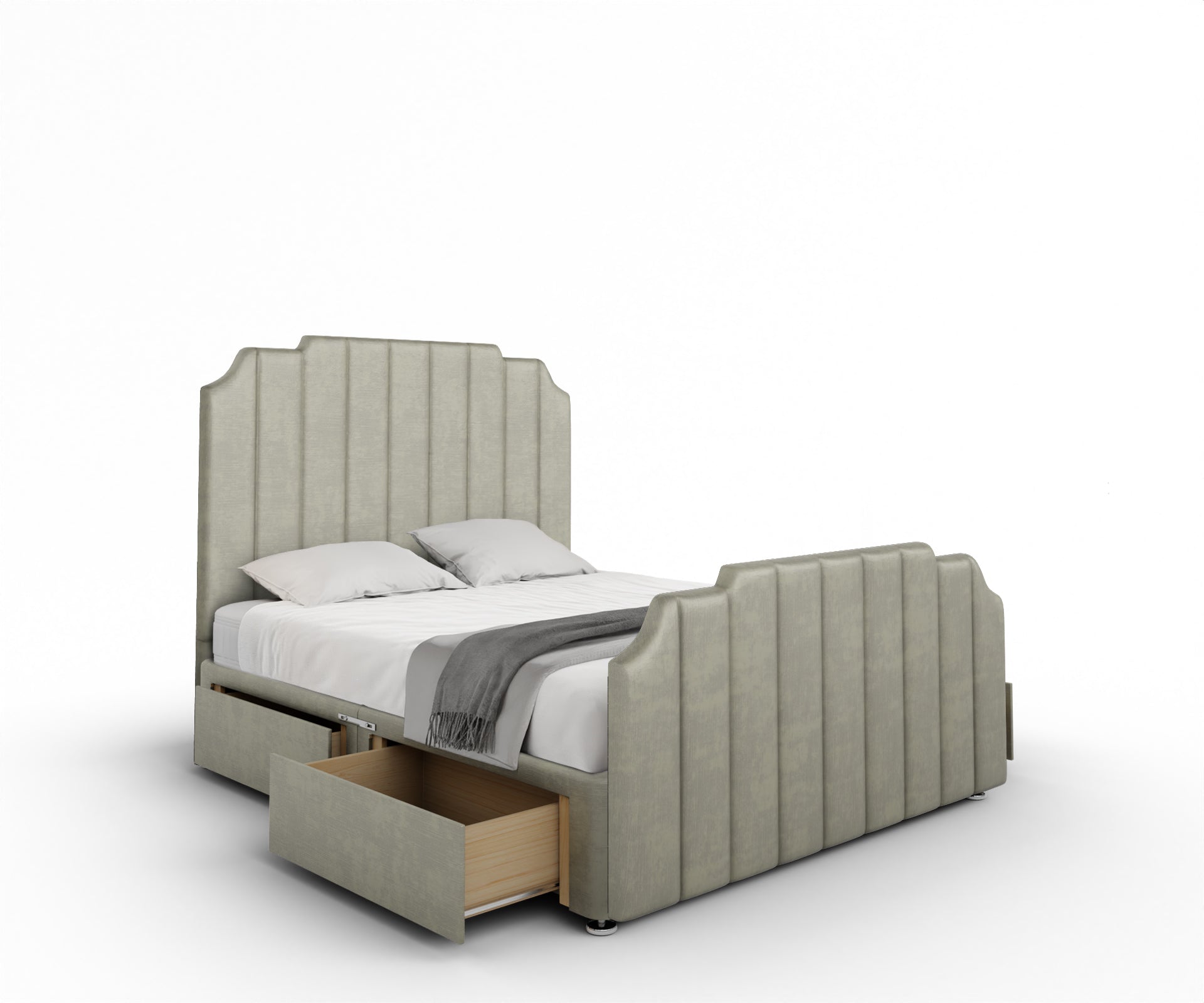 Hampton Divan Bed Set With Footboard