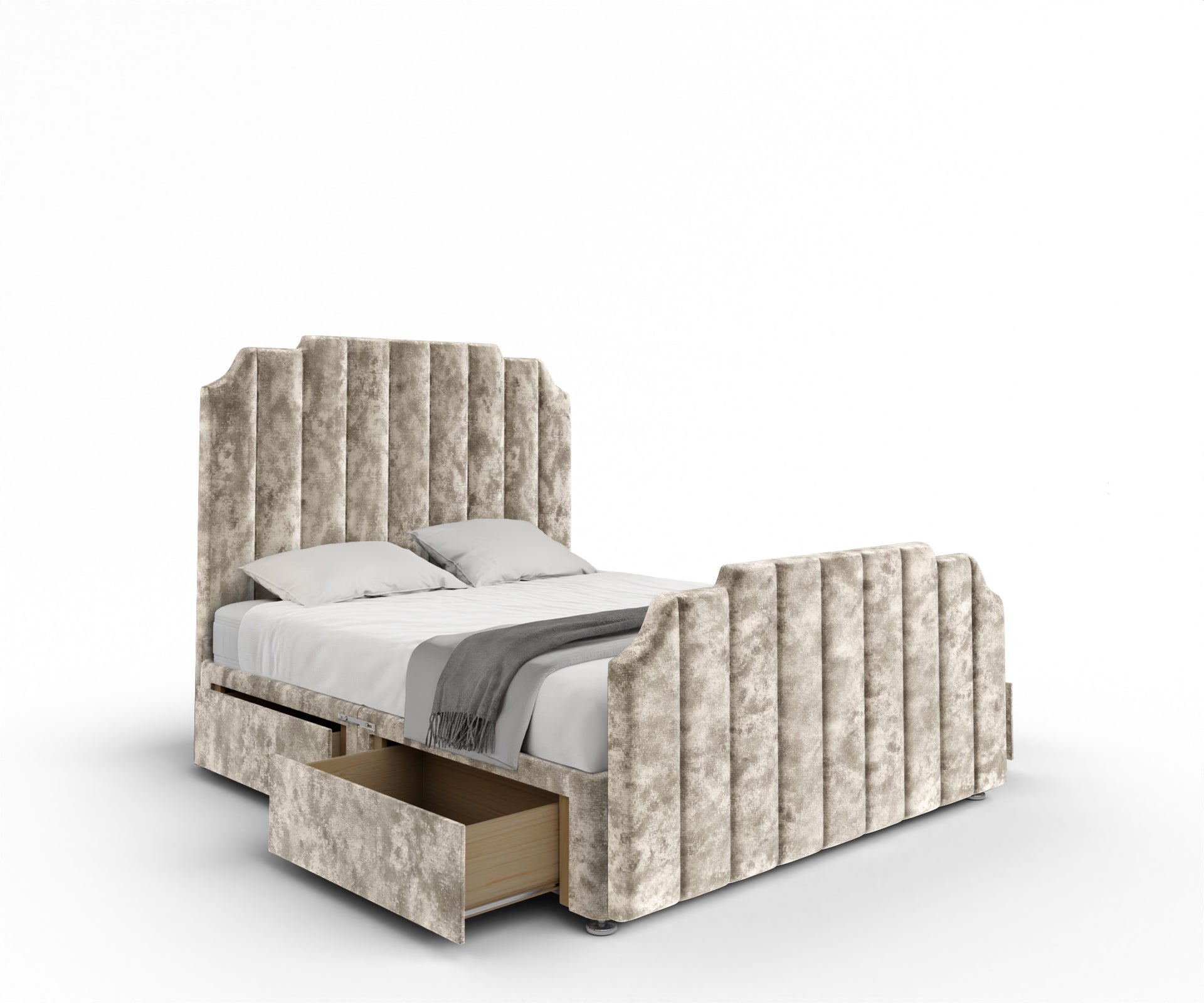 Hampton Divan Bed Set With Footboard