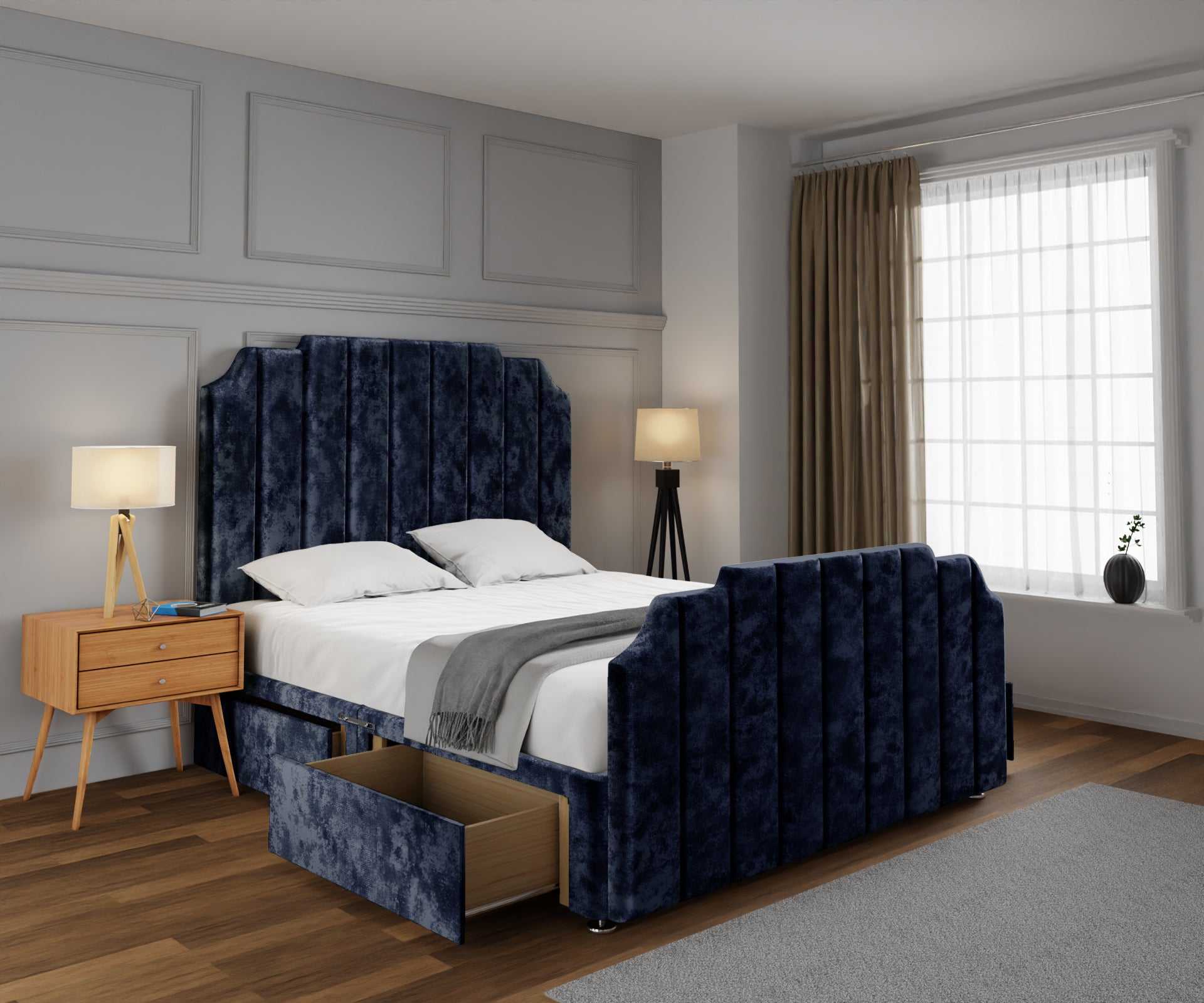 Hampton Divan Bed Set With Footboard