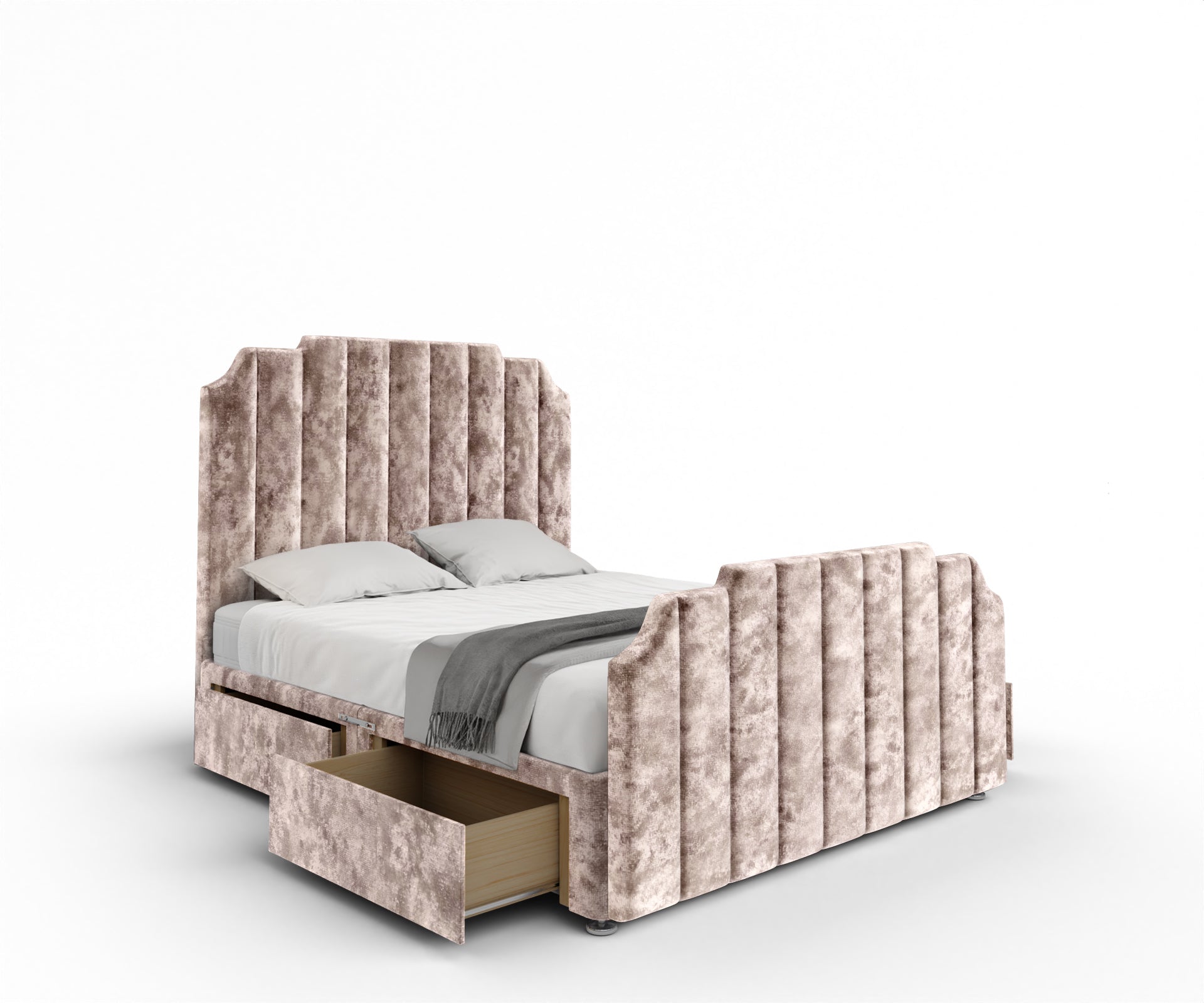 Hampton Divan Bed Set With Footboard