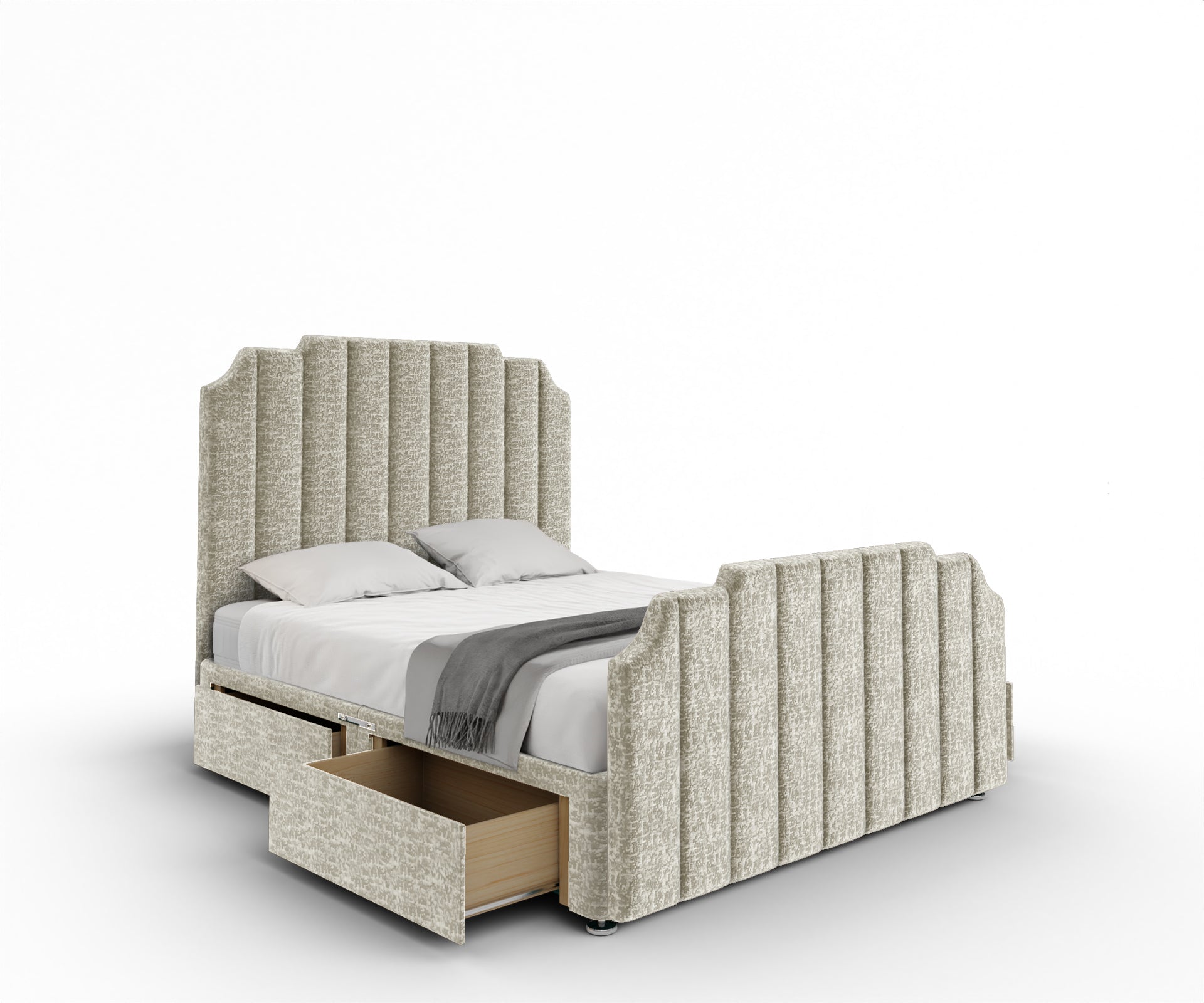 Hampton Divan Bed Set With Footboard