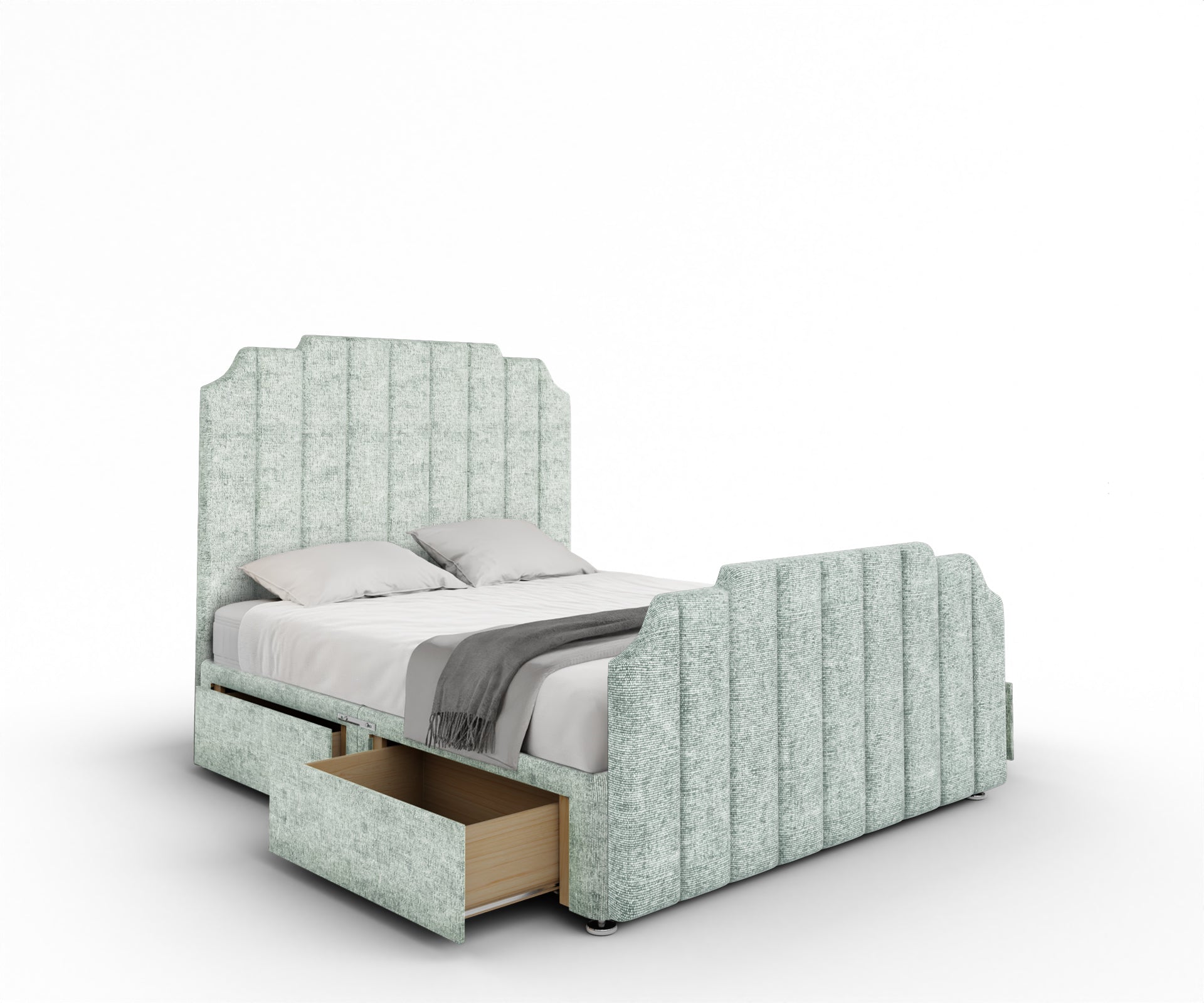 Hampton Divan Bed Set With Footboard