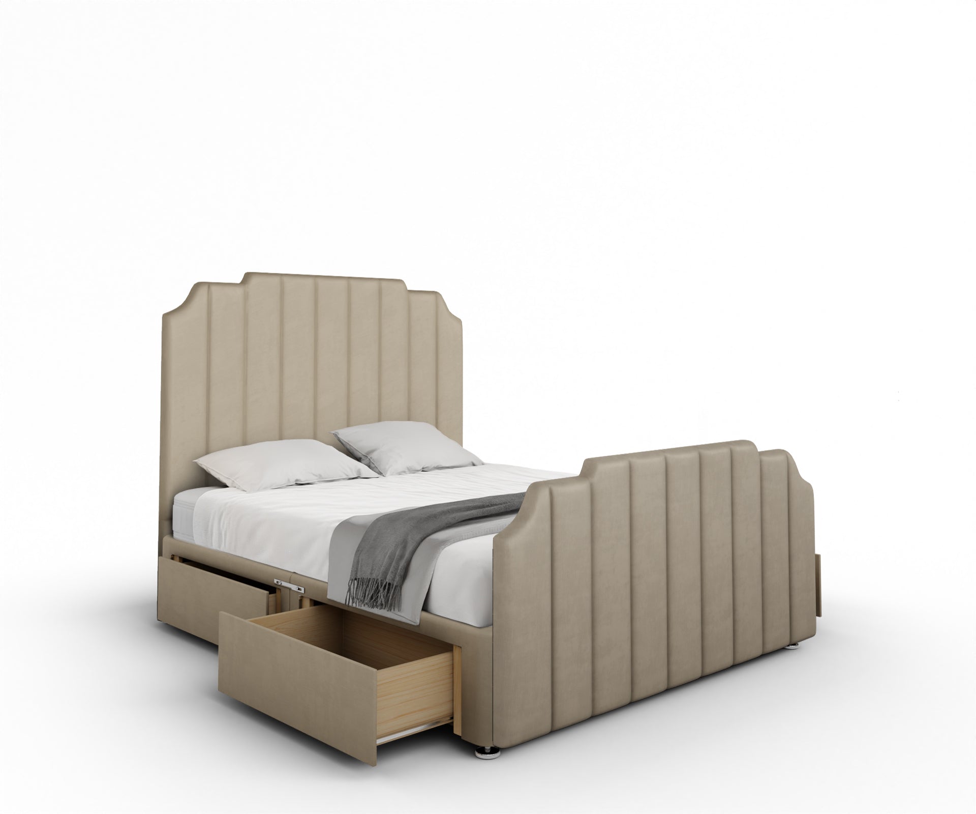 Hampton Divan Bed Set With Footboard