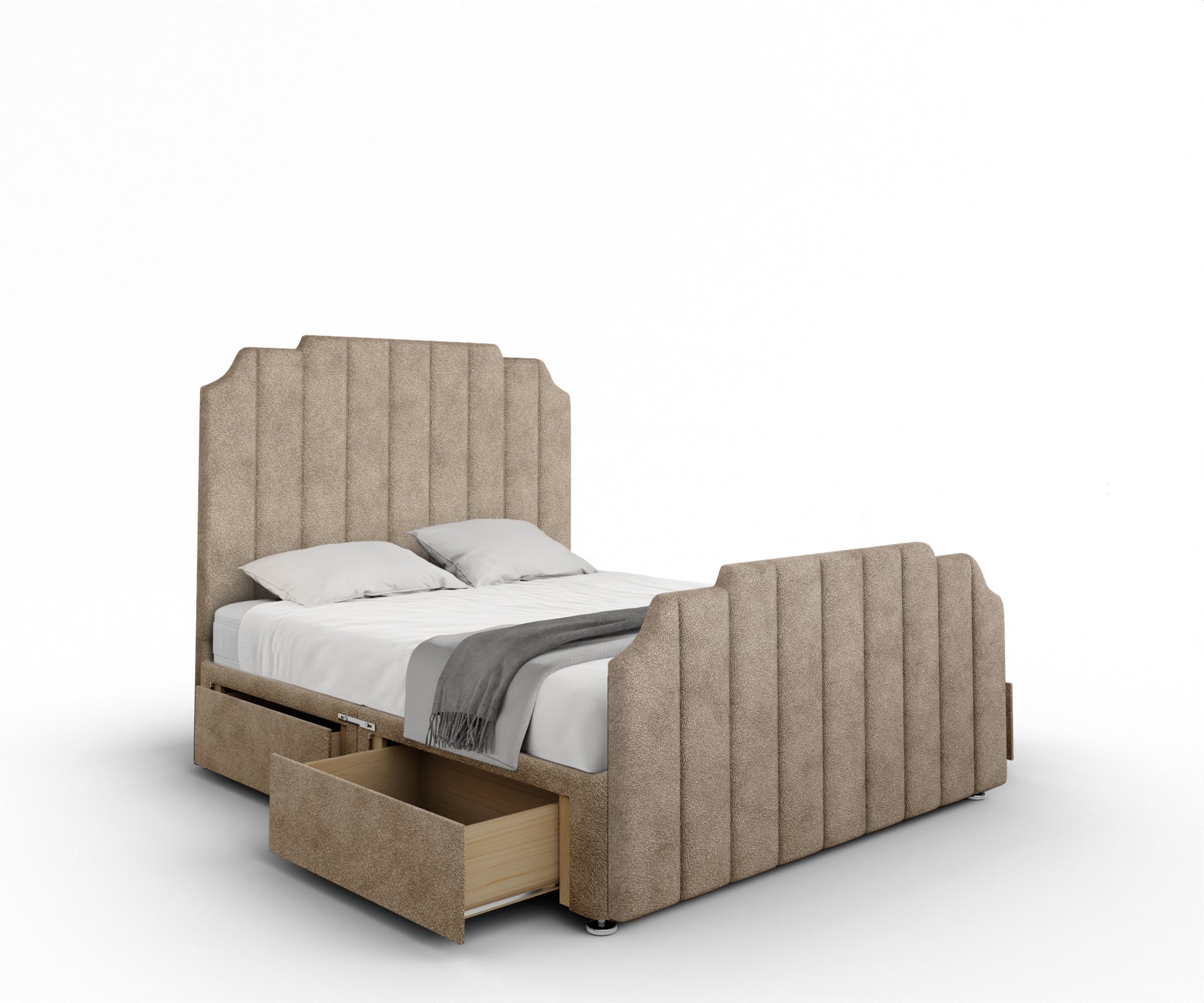 Hampton Divan Bed Set With Footboard