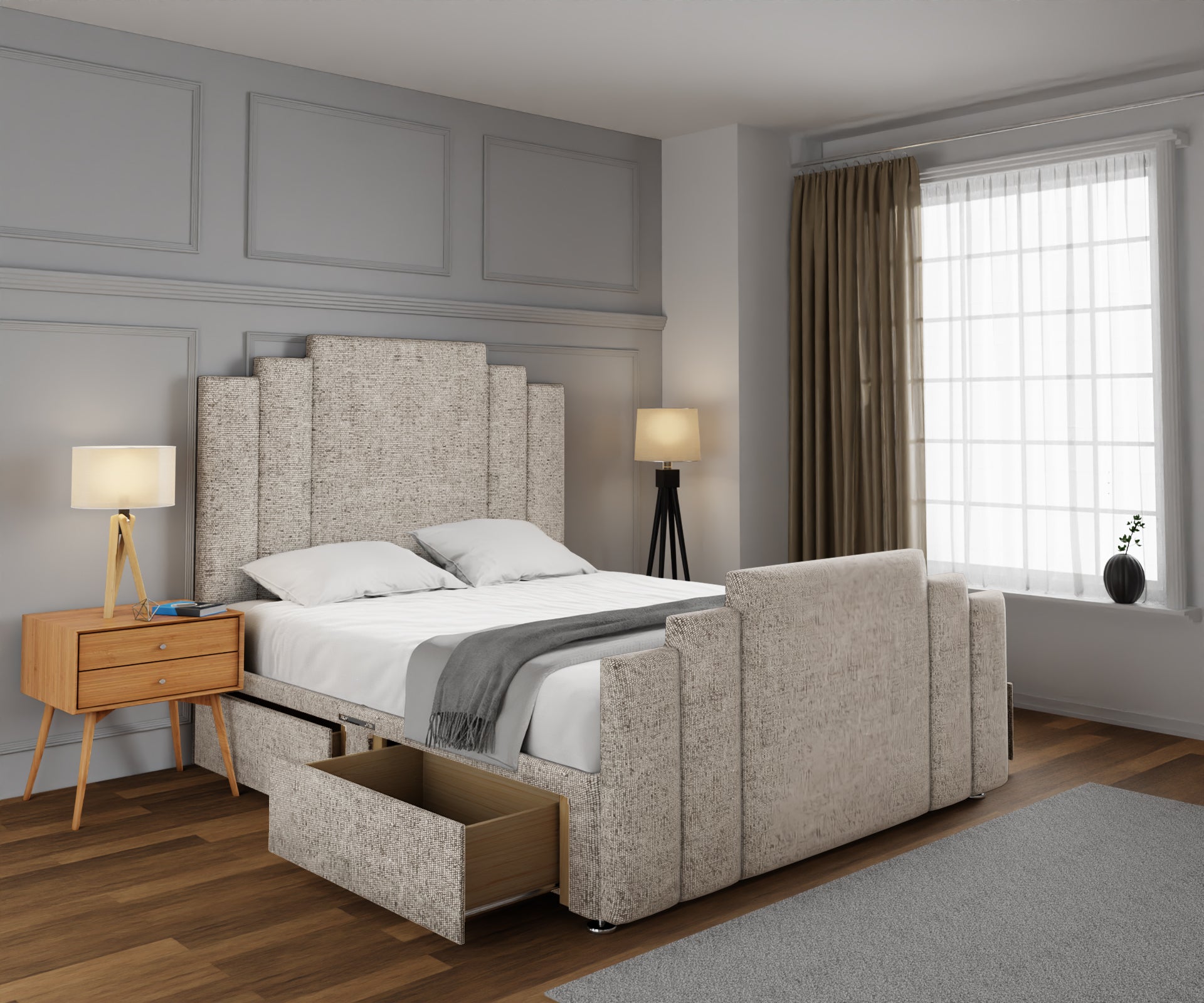 Kensington Divan Bed Set With Footboard