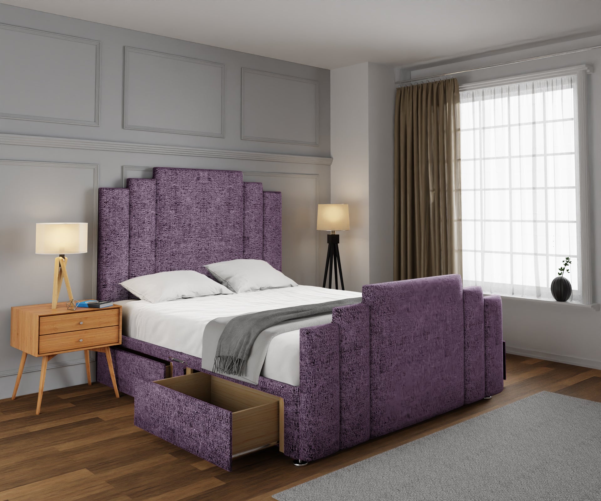 Kensington Divan Bed Set With Footboard