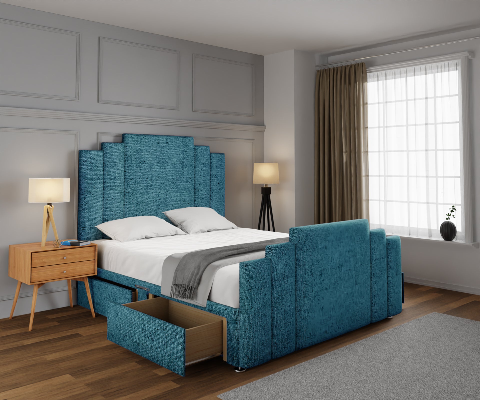 Kensington Divan Bed Set With Footboard