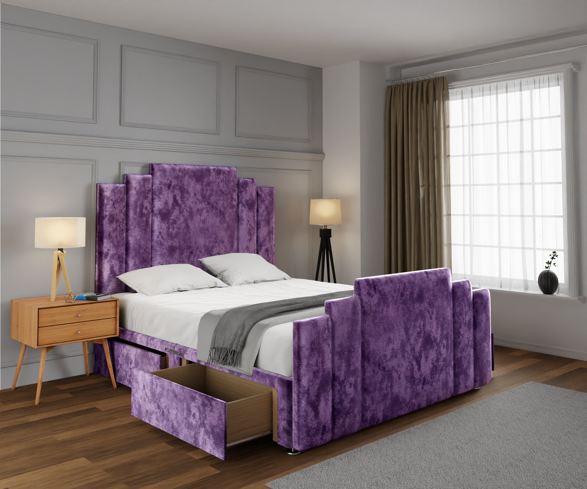 Kensington Divan Bed Set With Footboard