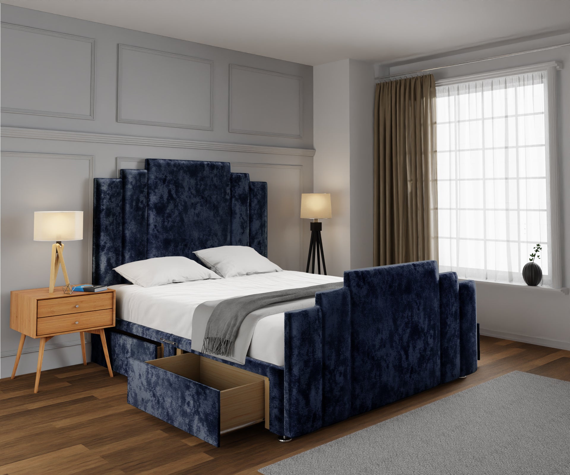 Kensington Divan Bed Set With Footboard