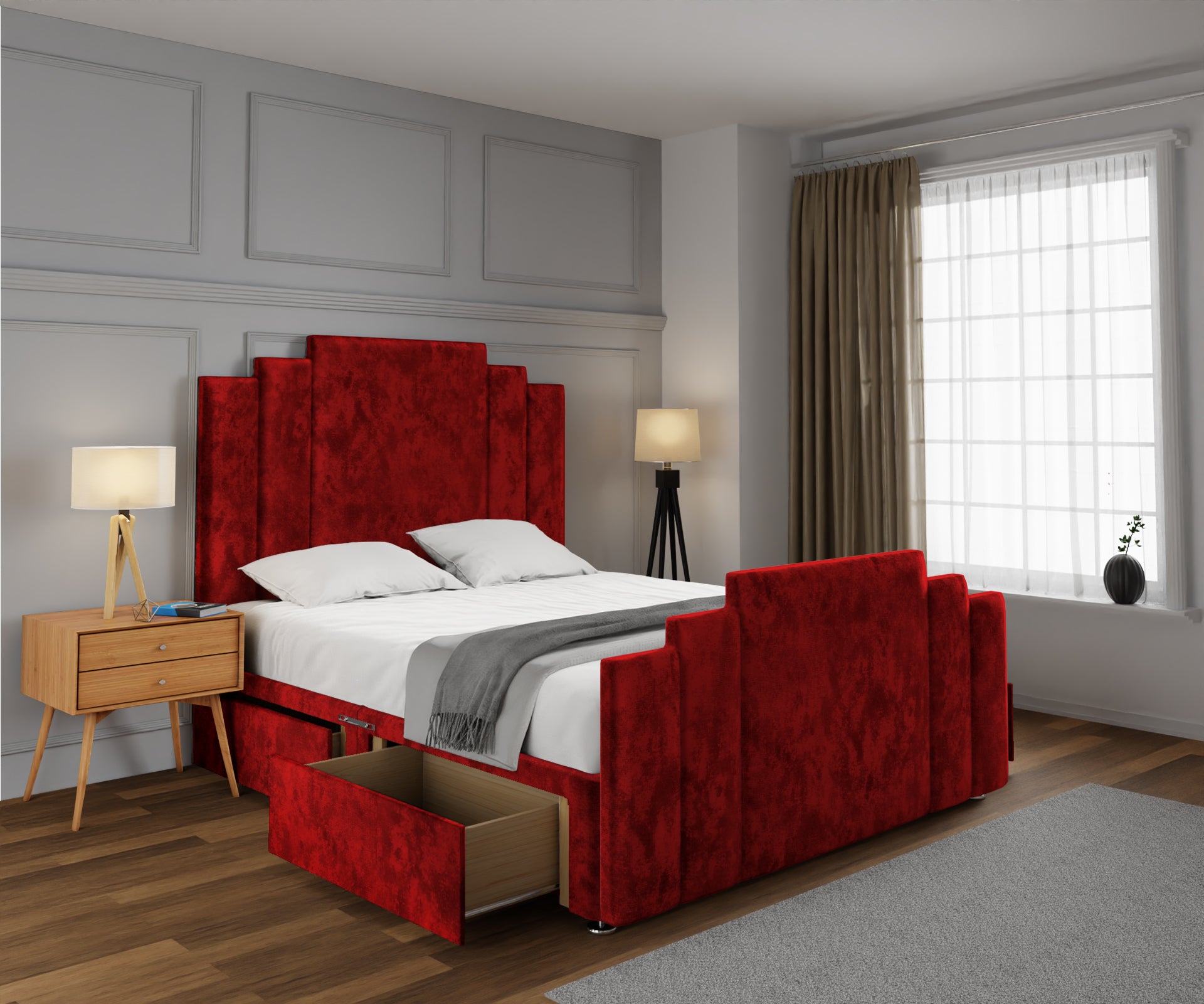 Kensington Divan Bed Set With Footboard