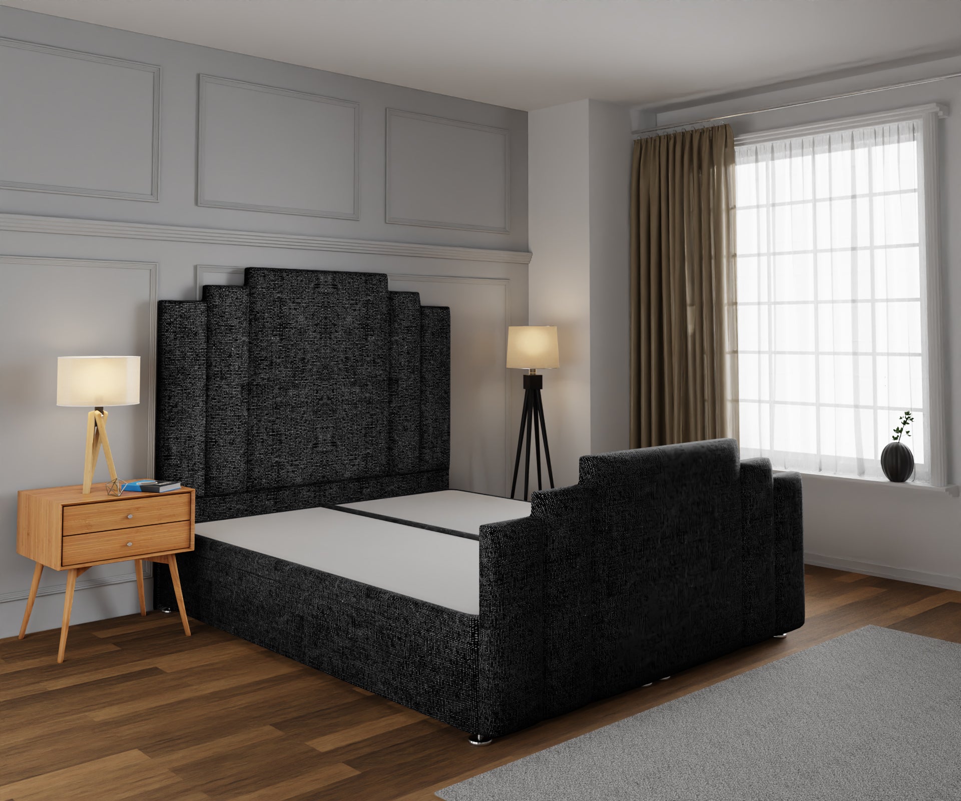 Kensington Ottoman Storage Divan Bed Base And Headboard With Footboard