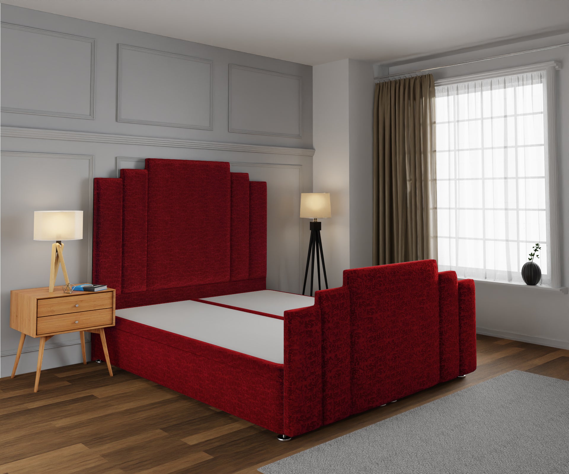 Kensington Ottoman Storage Divan Bed Base And Headboard With Footboard