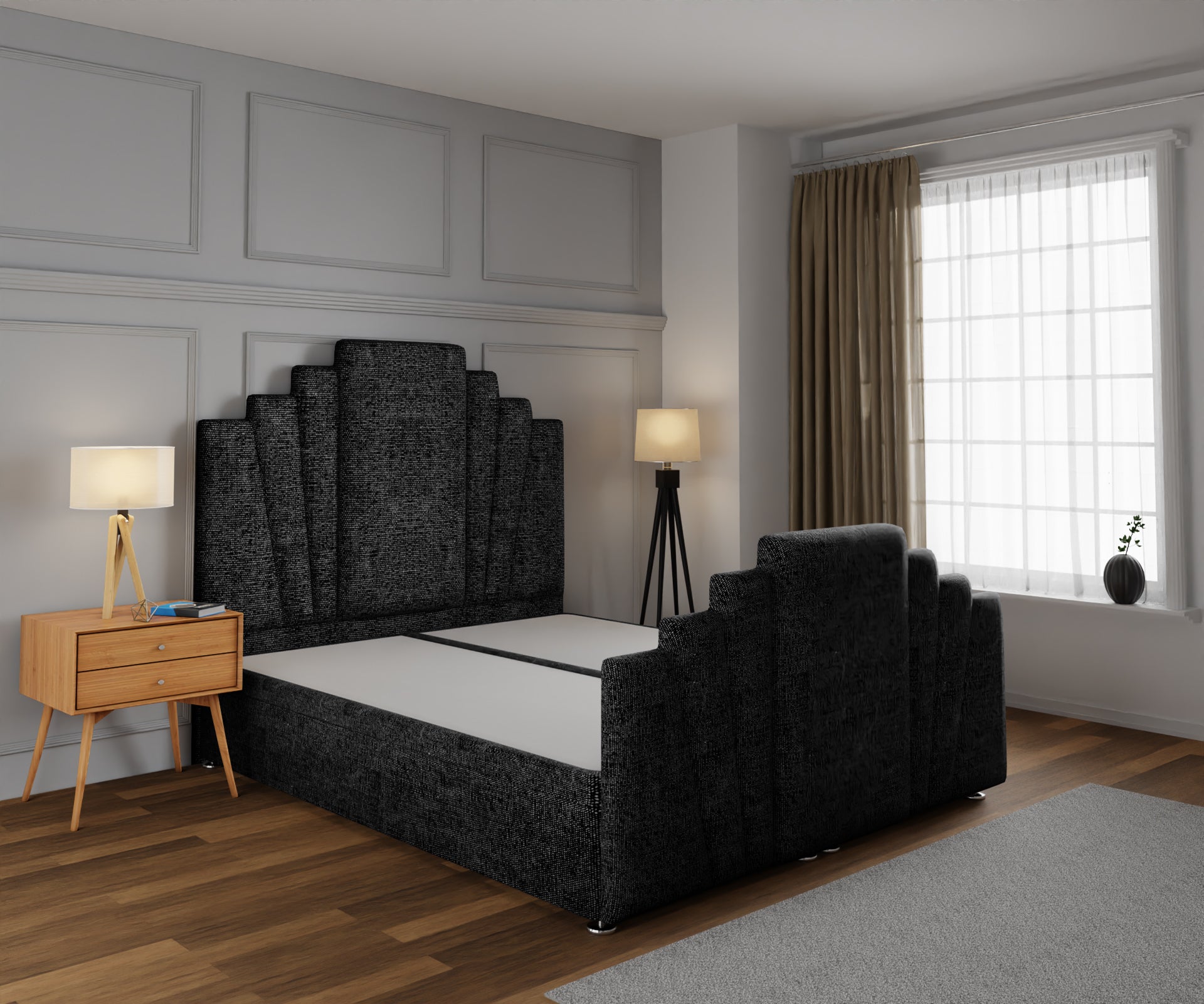 Knightsbridge Ottoman Storage Divan Bed Base And Headboard With Footboard