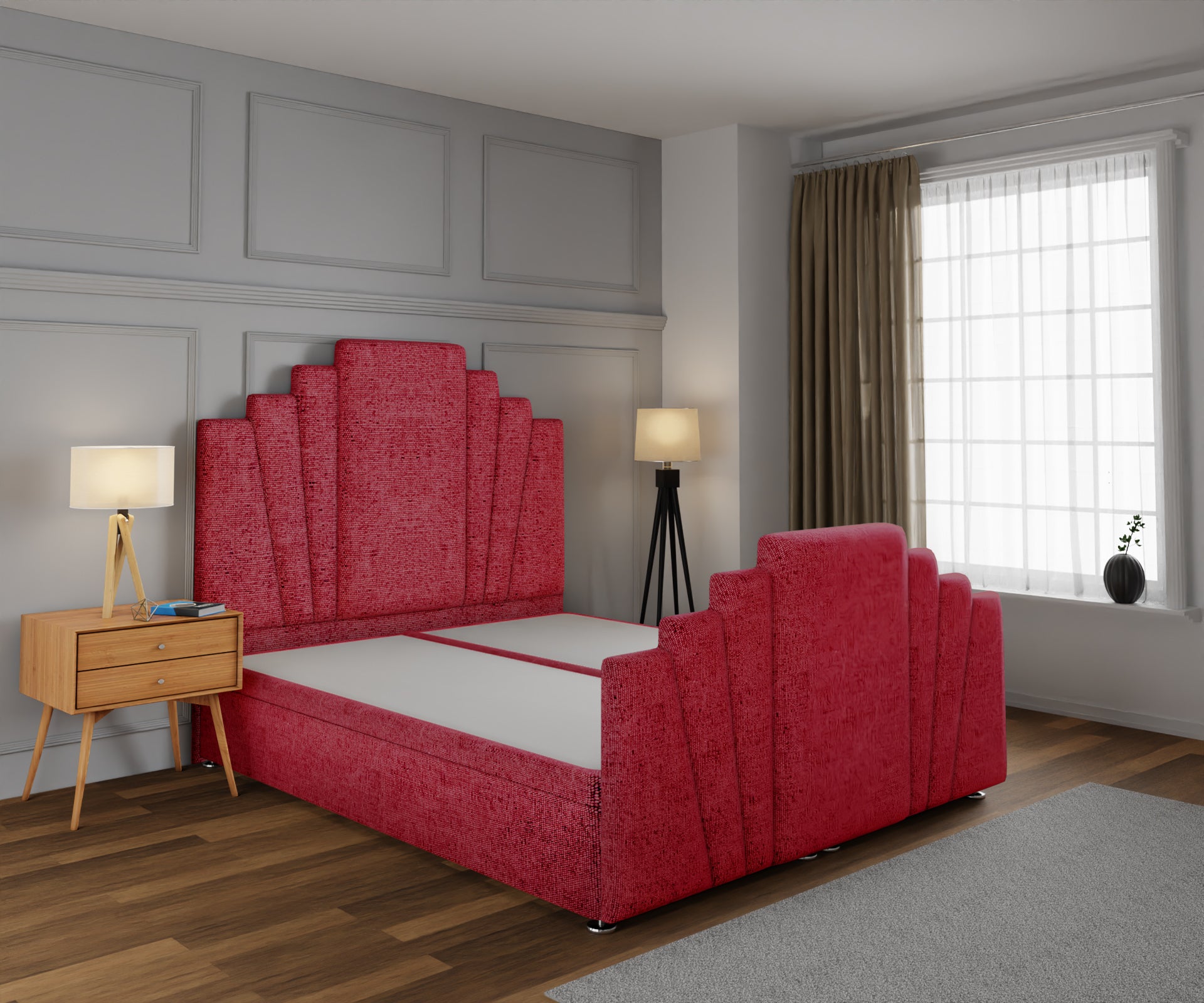 Knightsbridge Ottoman Storage Divan Bed Base And Headboard With Footboard