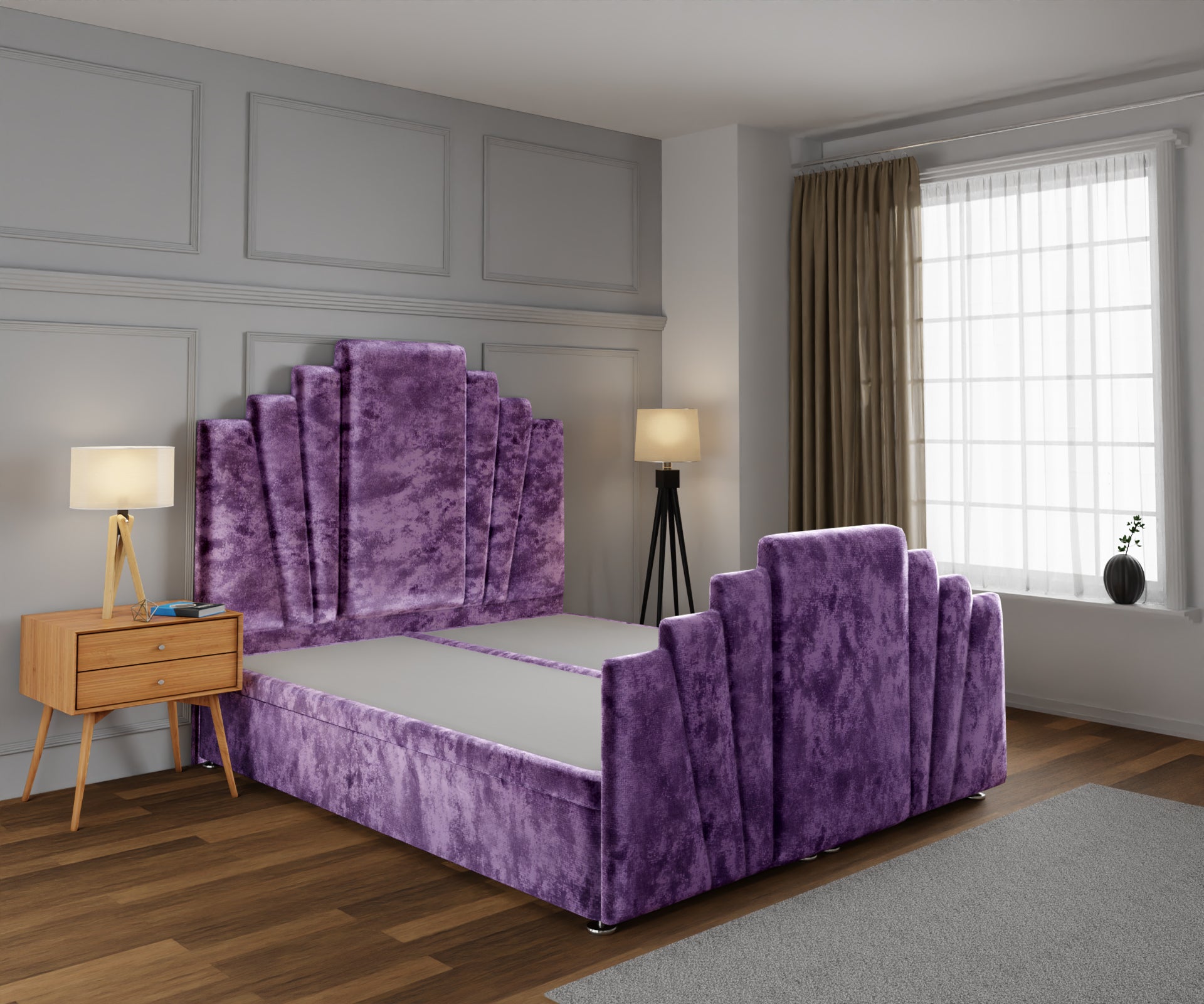 Knightsbridge Ottoman Storage Divan Bed Base And Headboard With Footboard