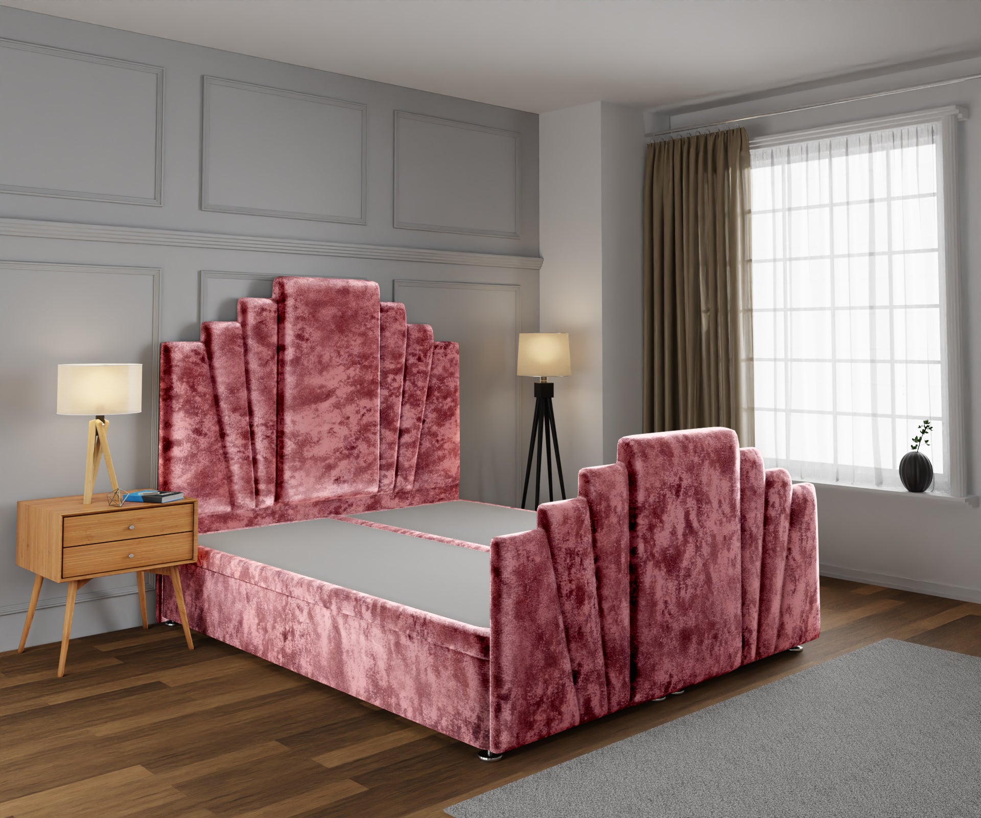 Knightsbridge Ottoman Storage Divan Bed Base And Headboard With Footboard