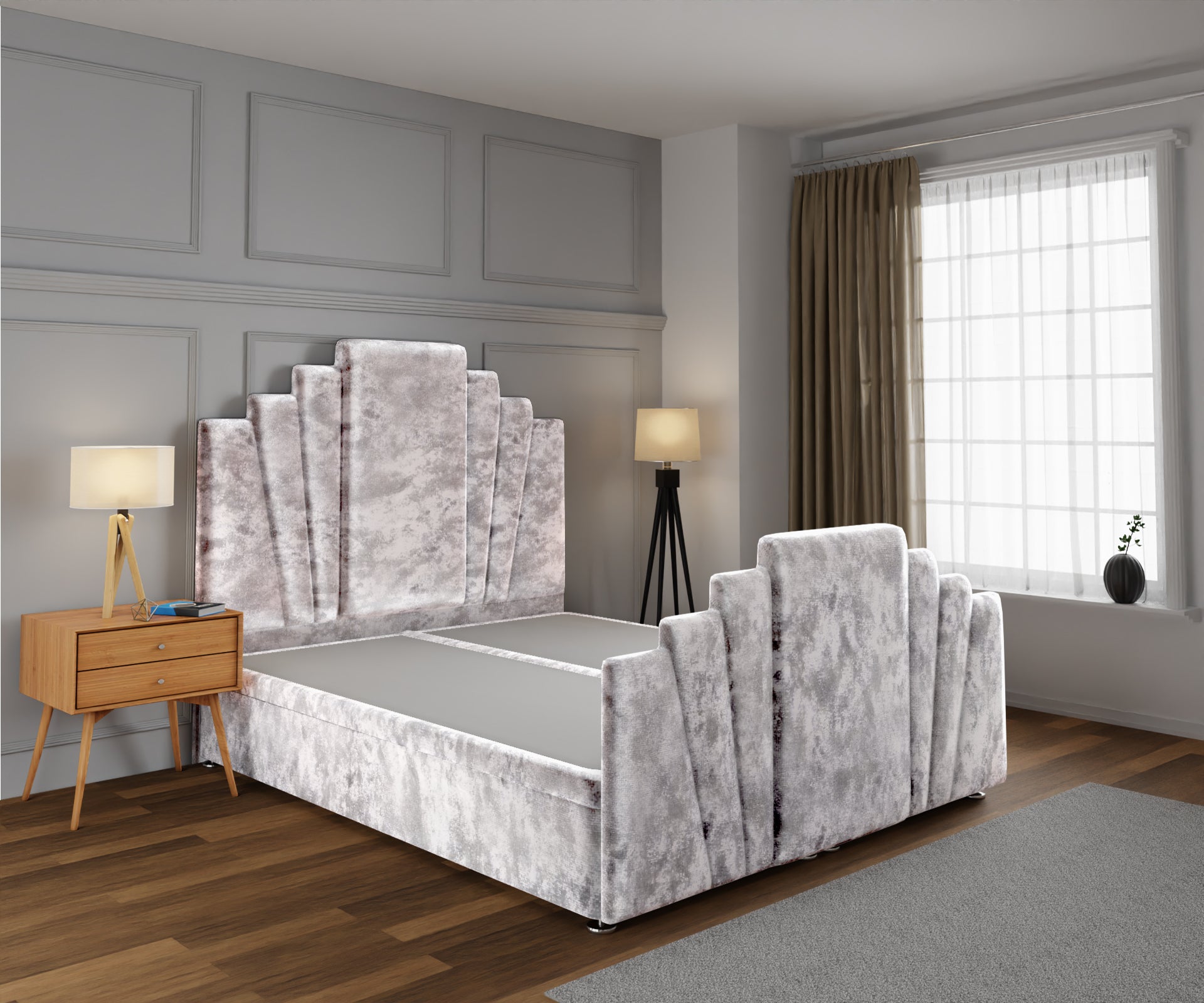 Knightsbridge Ottoman Storage Divan Bed Base And Headboard With Footboard