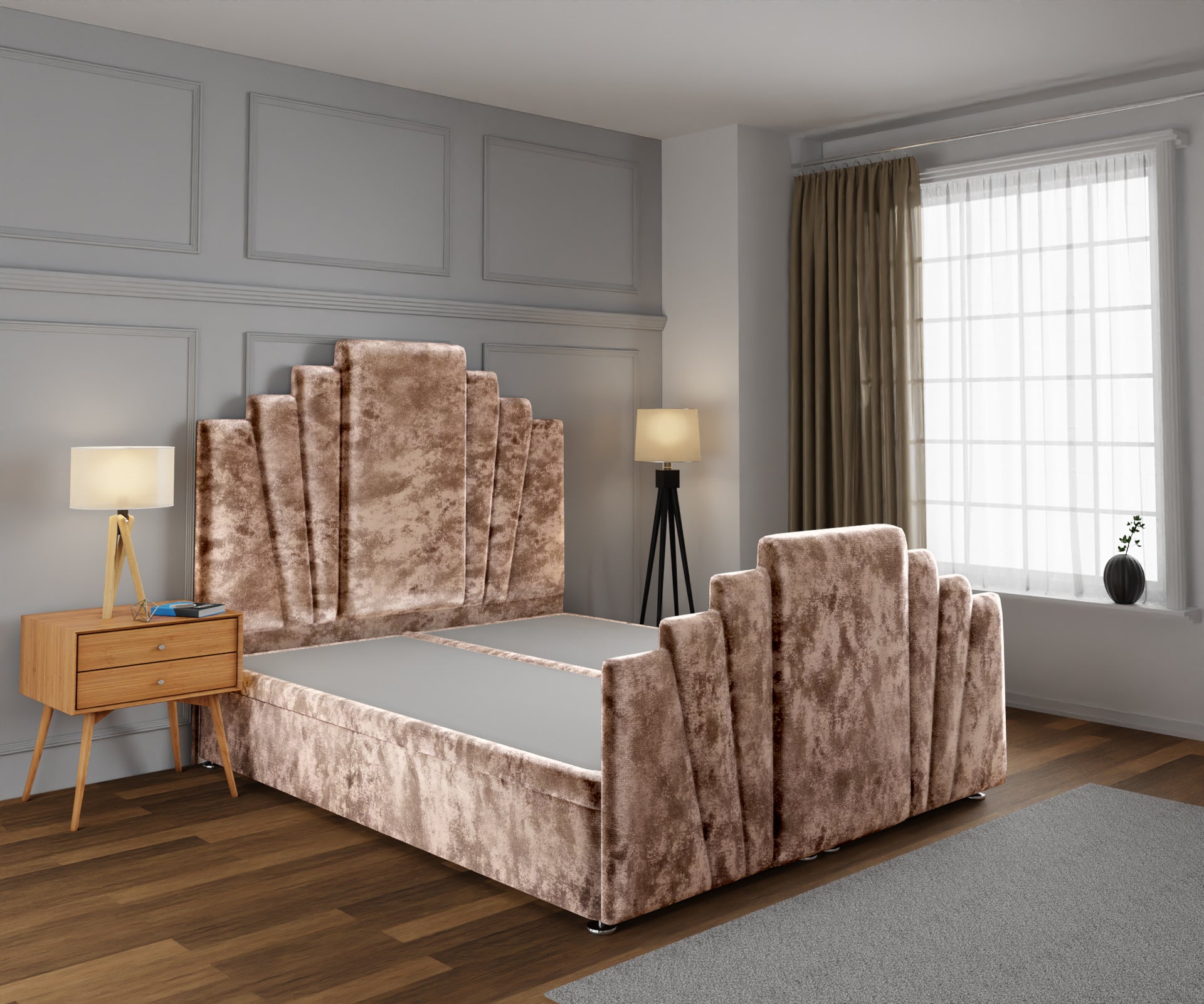 Knightsbridge Ottoman Storage Divan Bed Base And Headboard With Footboard