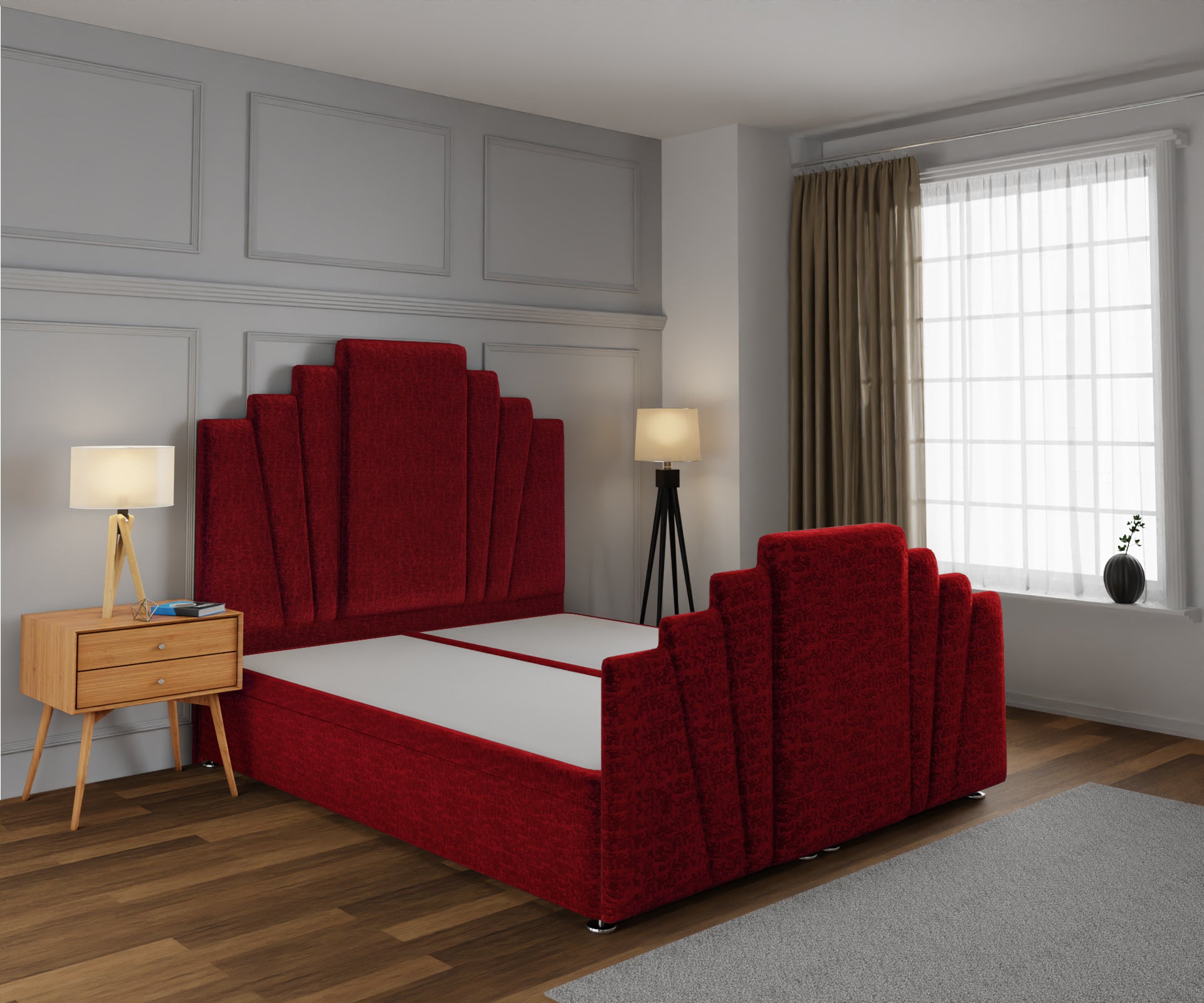 Knightsbridge Ottoman Storage Divan Bed Base And Headboard With Footboard