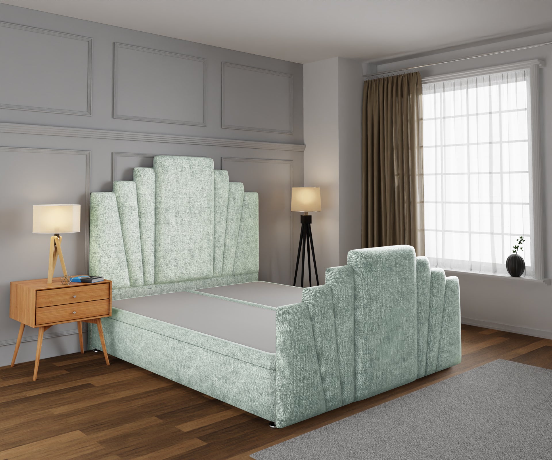 Knightsbridge Ottoman Storage Divan Bed Base And Headboard With Footboard