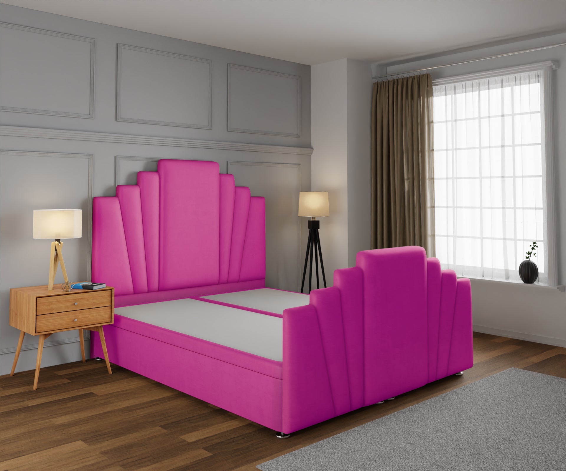 Knightsbridge Ottoman Storage Divan Bed Base And Headboard With Footboard