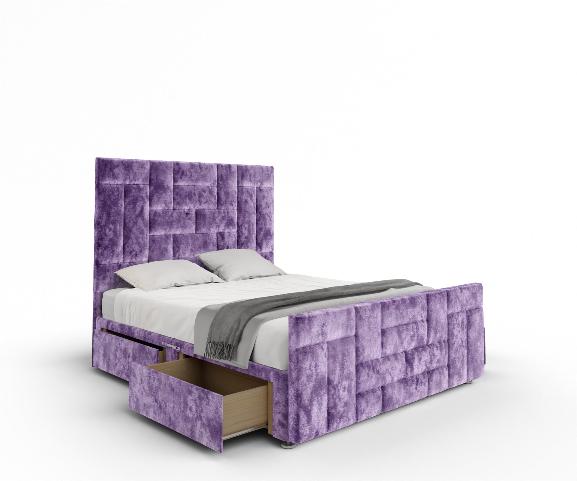 Majestic Multi Panel Divan Bed Set With Footboard