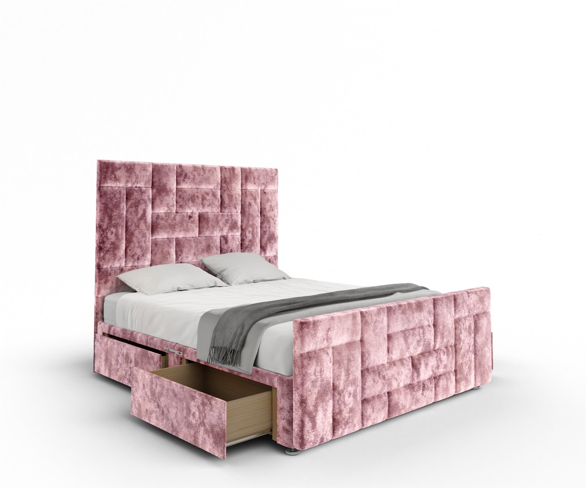 Majestic Multi Panel Divan Bed Set With Footboard