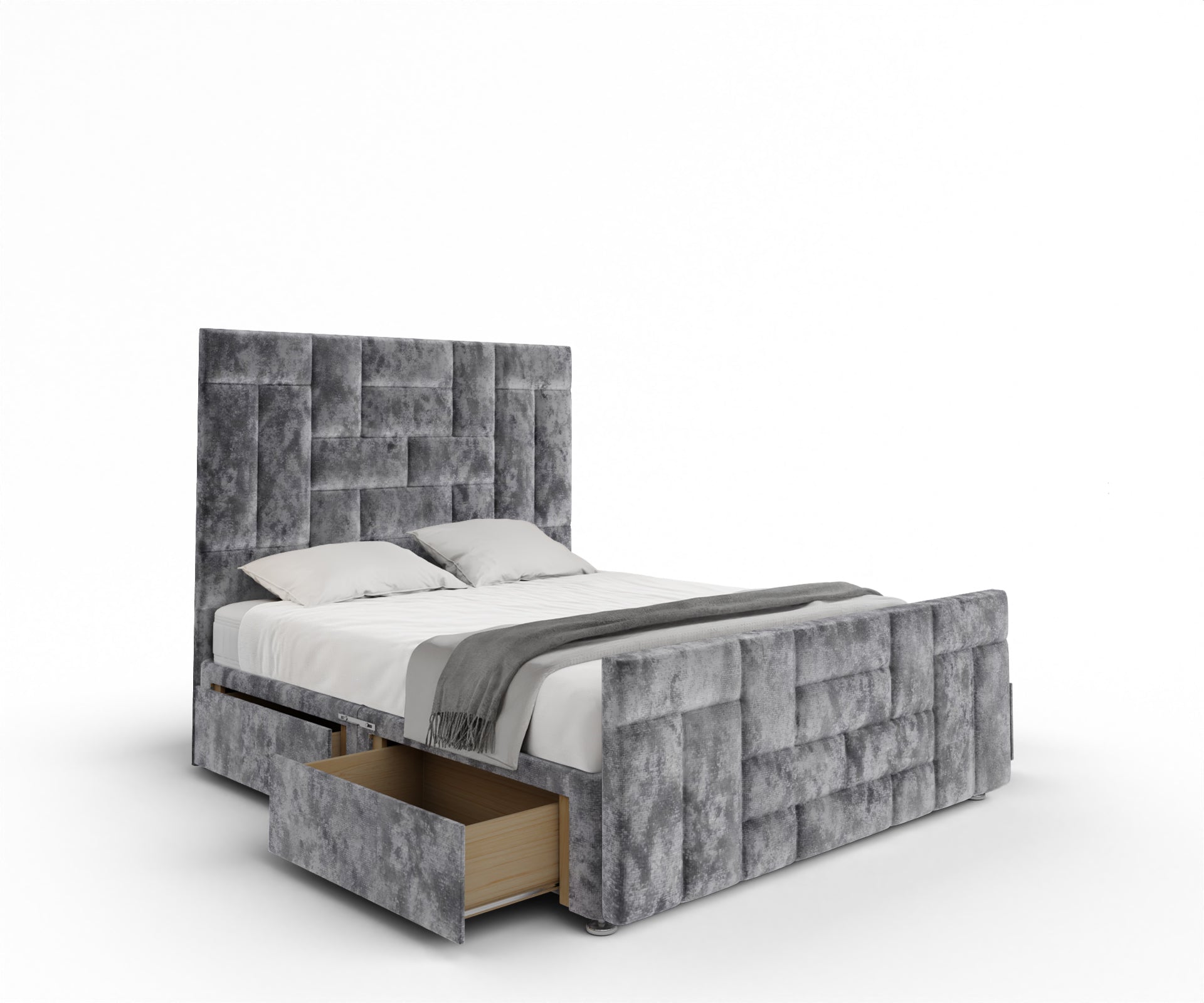 Majestic Multi Panel Divan Bed Set With Footboard