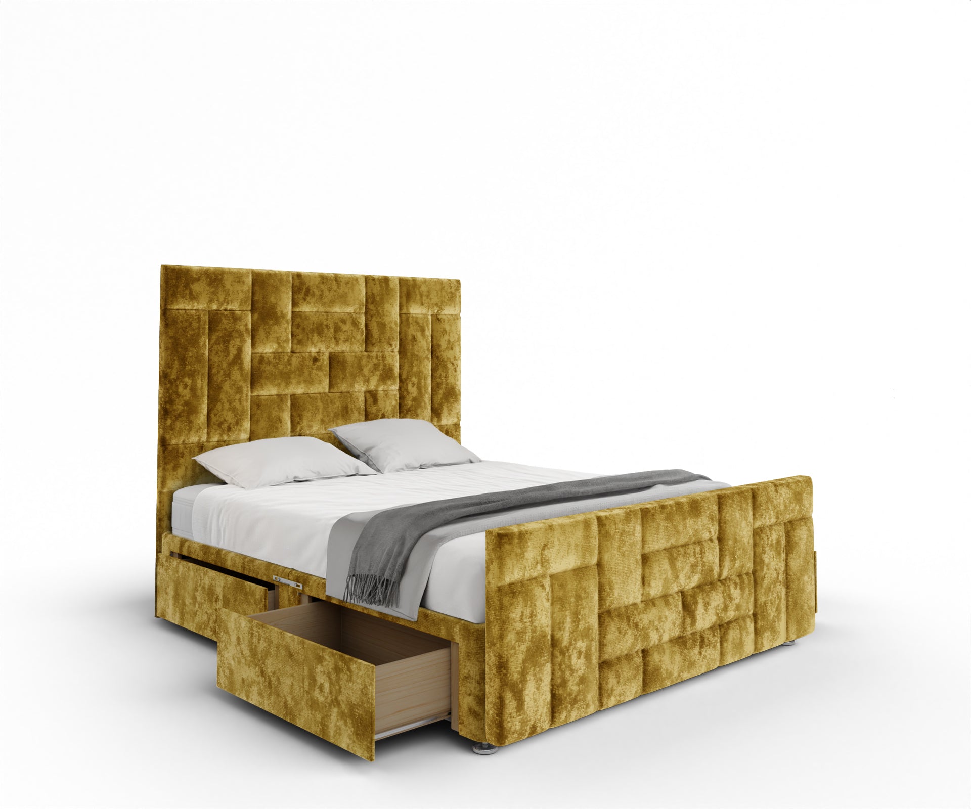 Majestic Multi Panel Divan Bed Set With Footboard