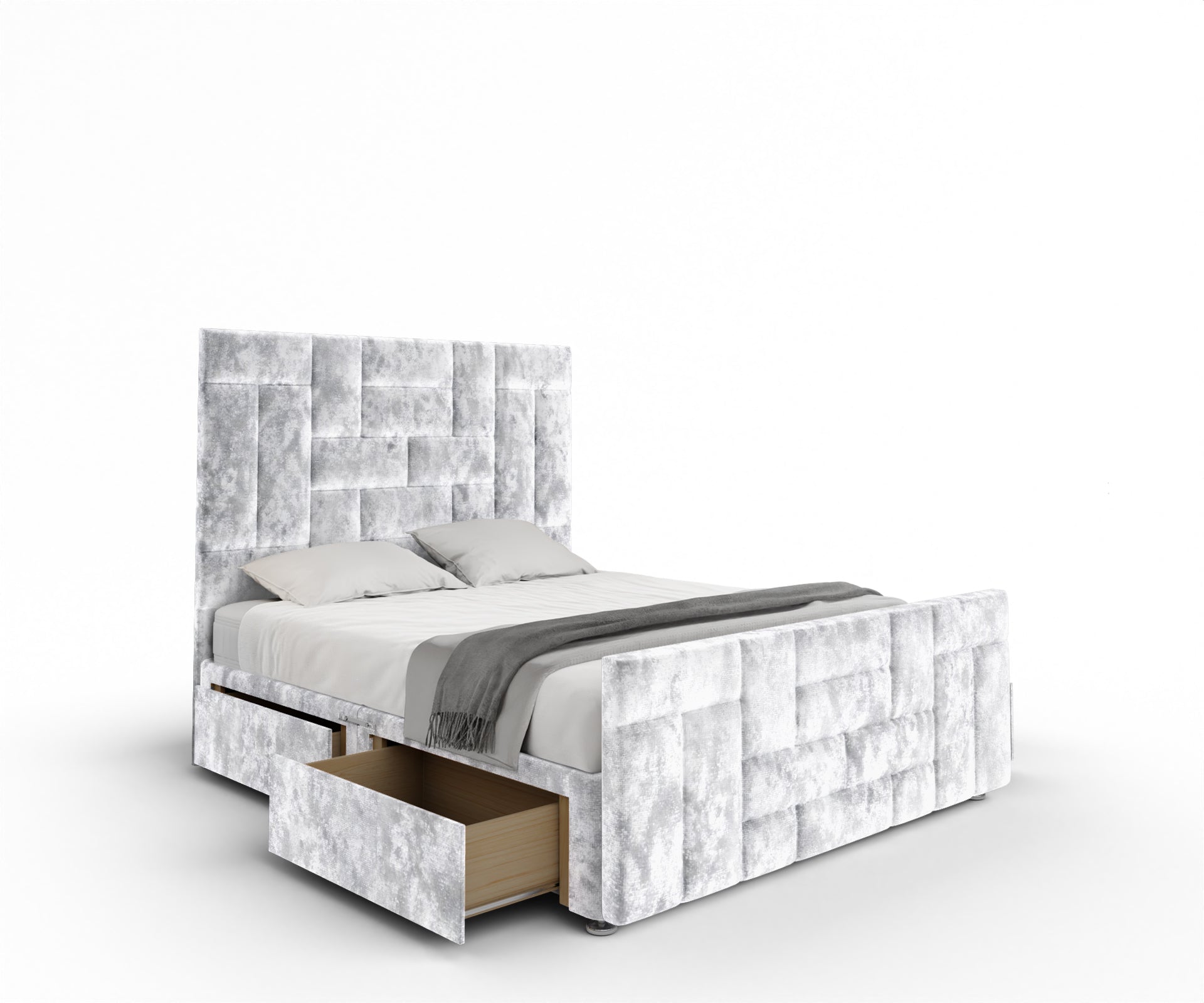 Majestic Multi Panel Divan Bed Set With Footboard