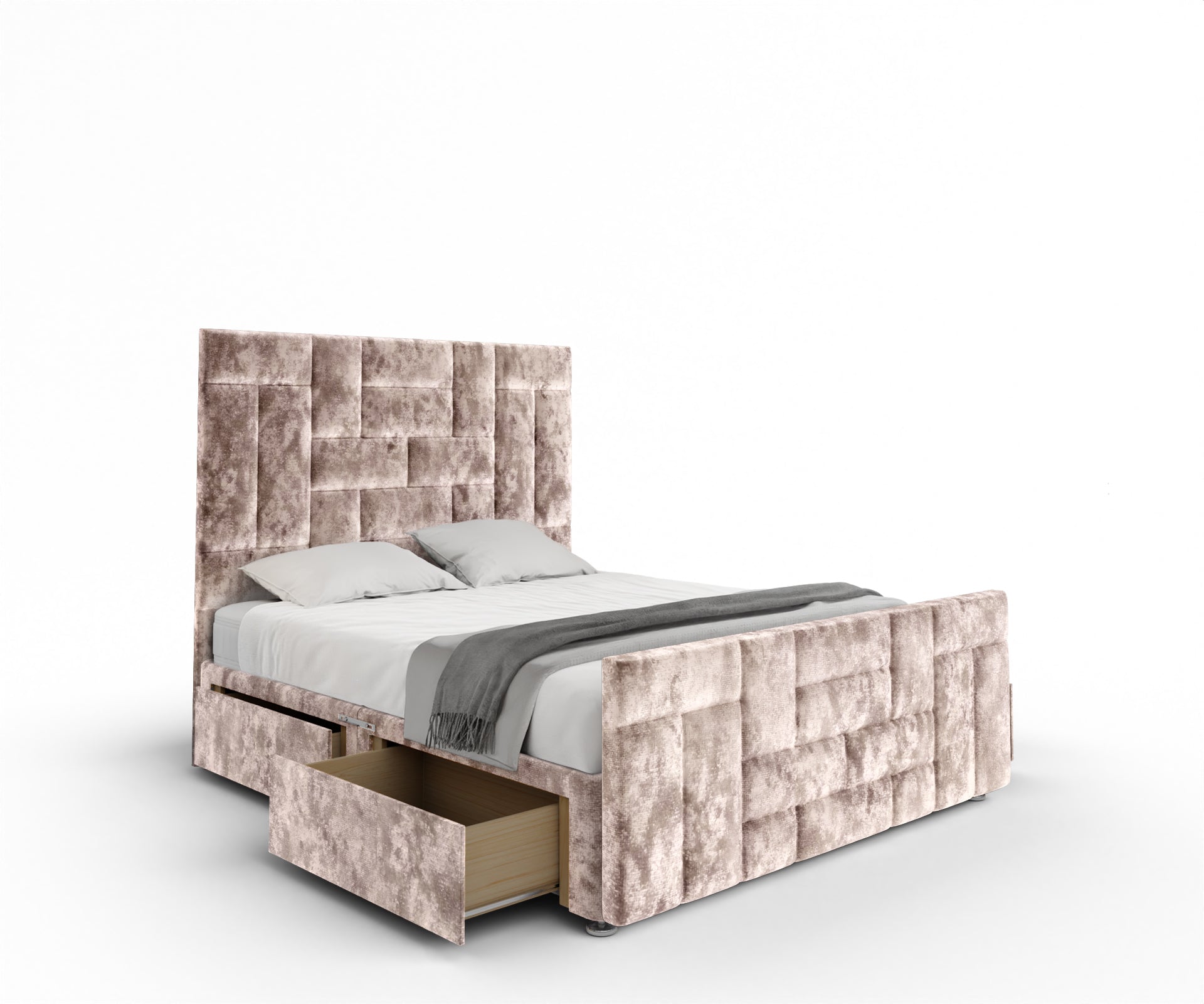 Majestic Multi Panel Divan Bed Set With Footboard