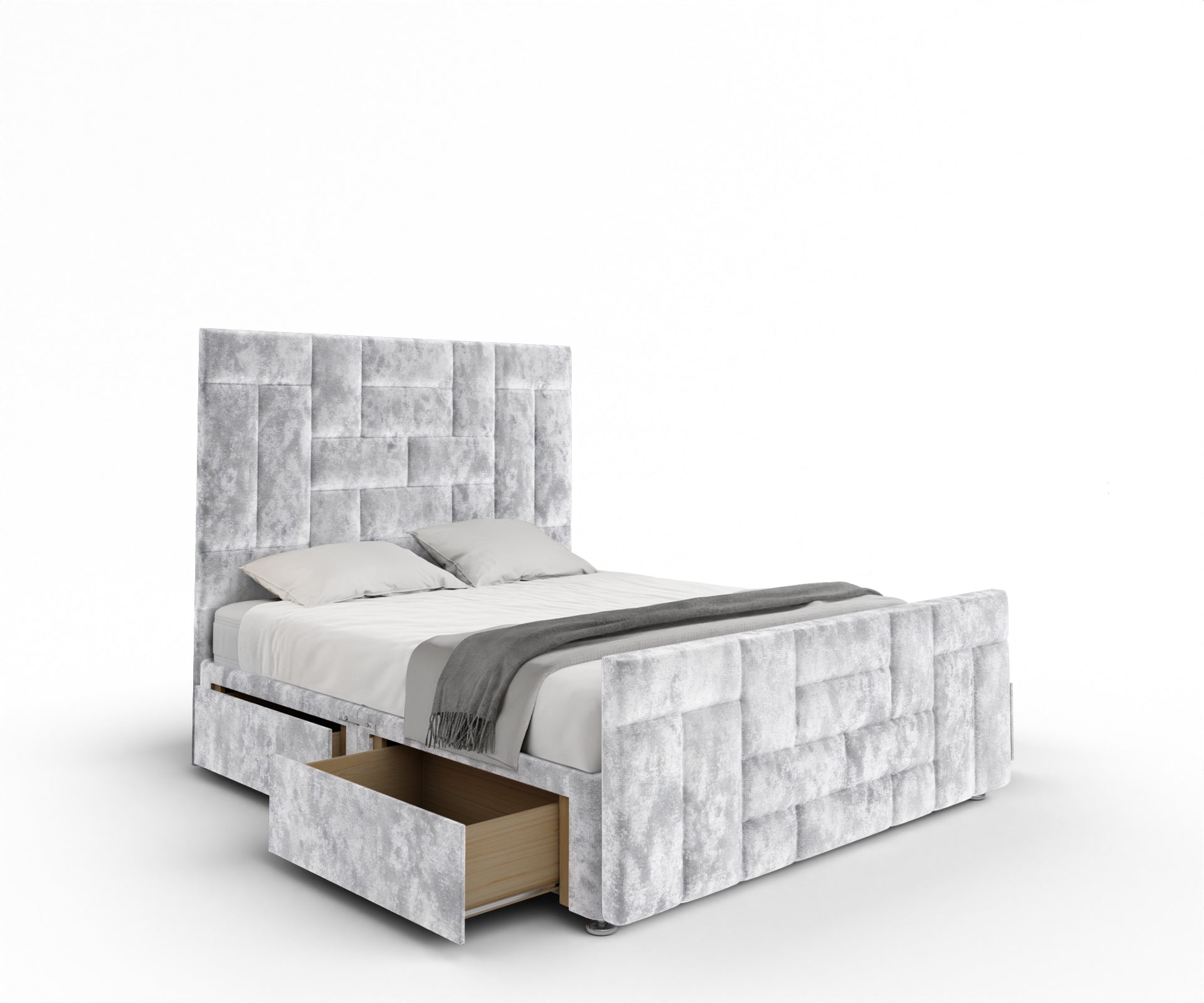 Majestic Multi Panel Divan Bed Set With Footboard