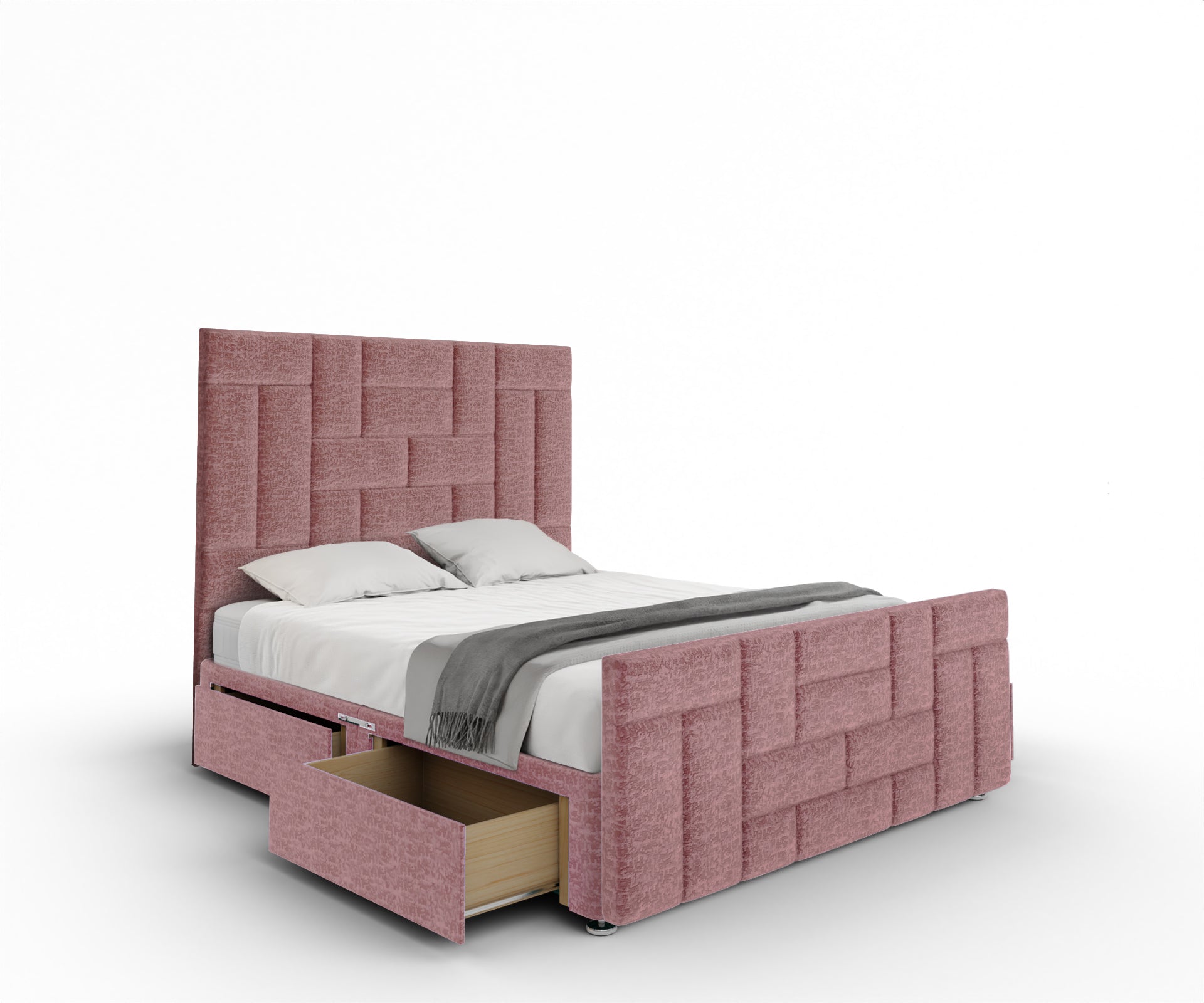 Majestic Multi Panel Divan Bed Set With Footboard