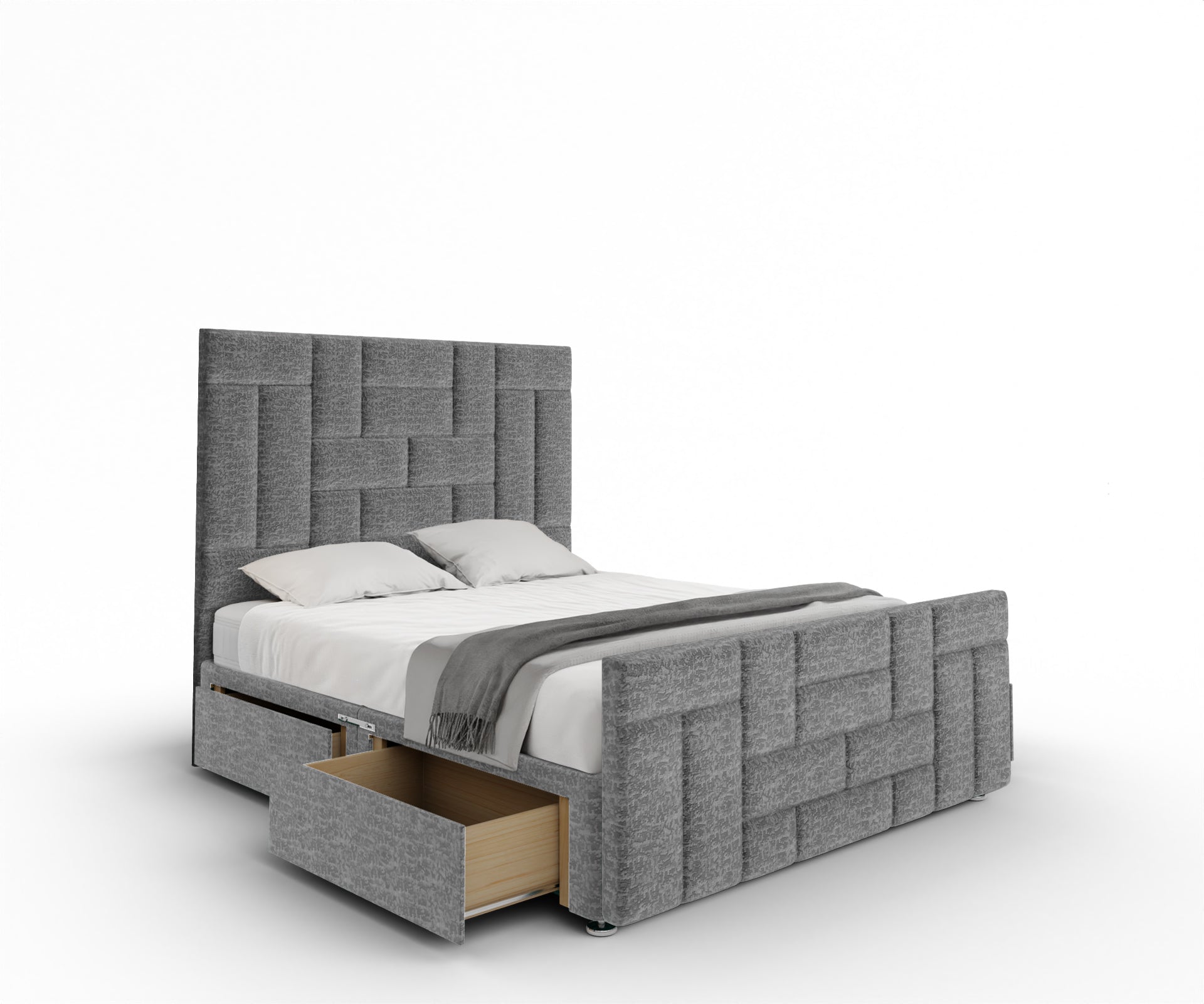 Majestic Multi Panel Divan Bed Set With Footboard