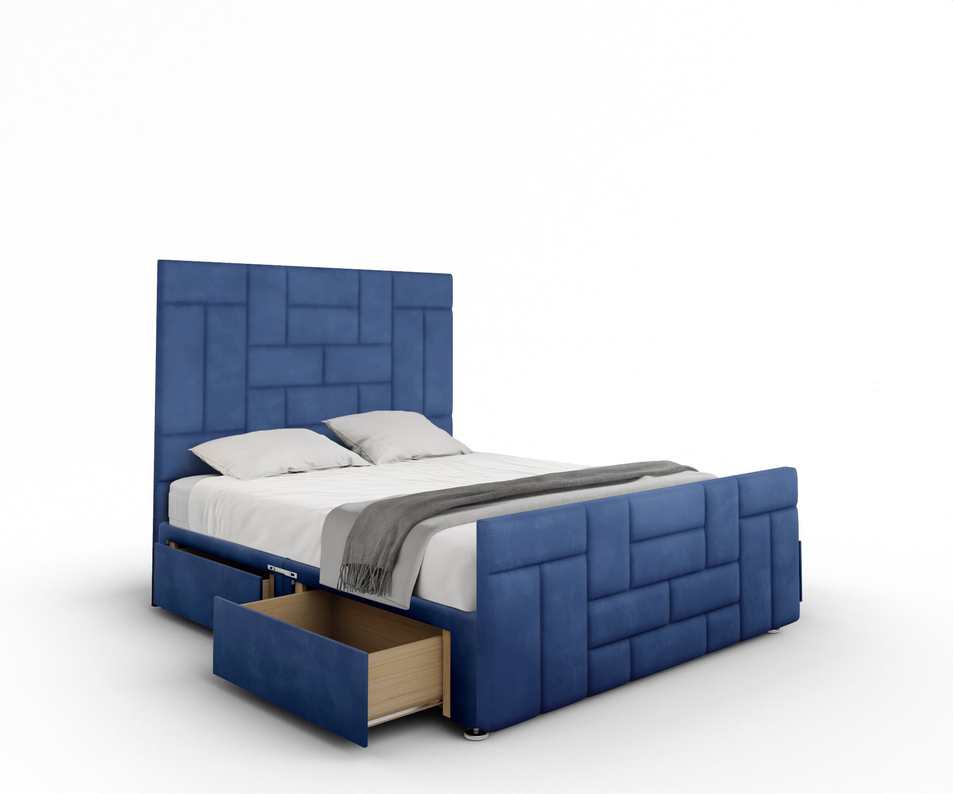 Majestic Multi Panel Divan Bed Set With Footboard