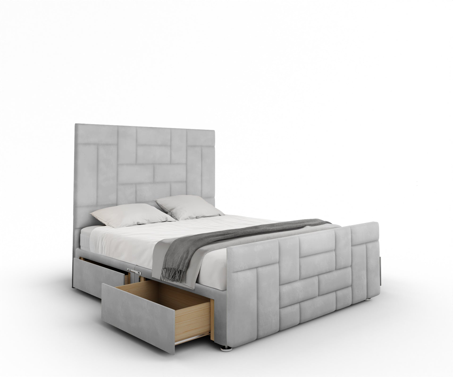 Majestic Multi Panel Divan Bed Set With Footboard