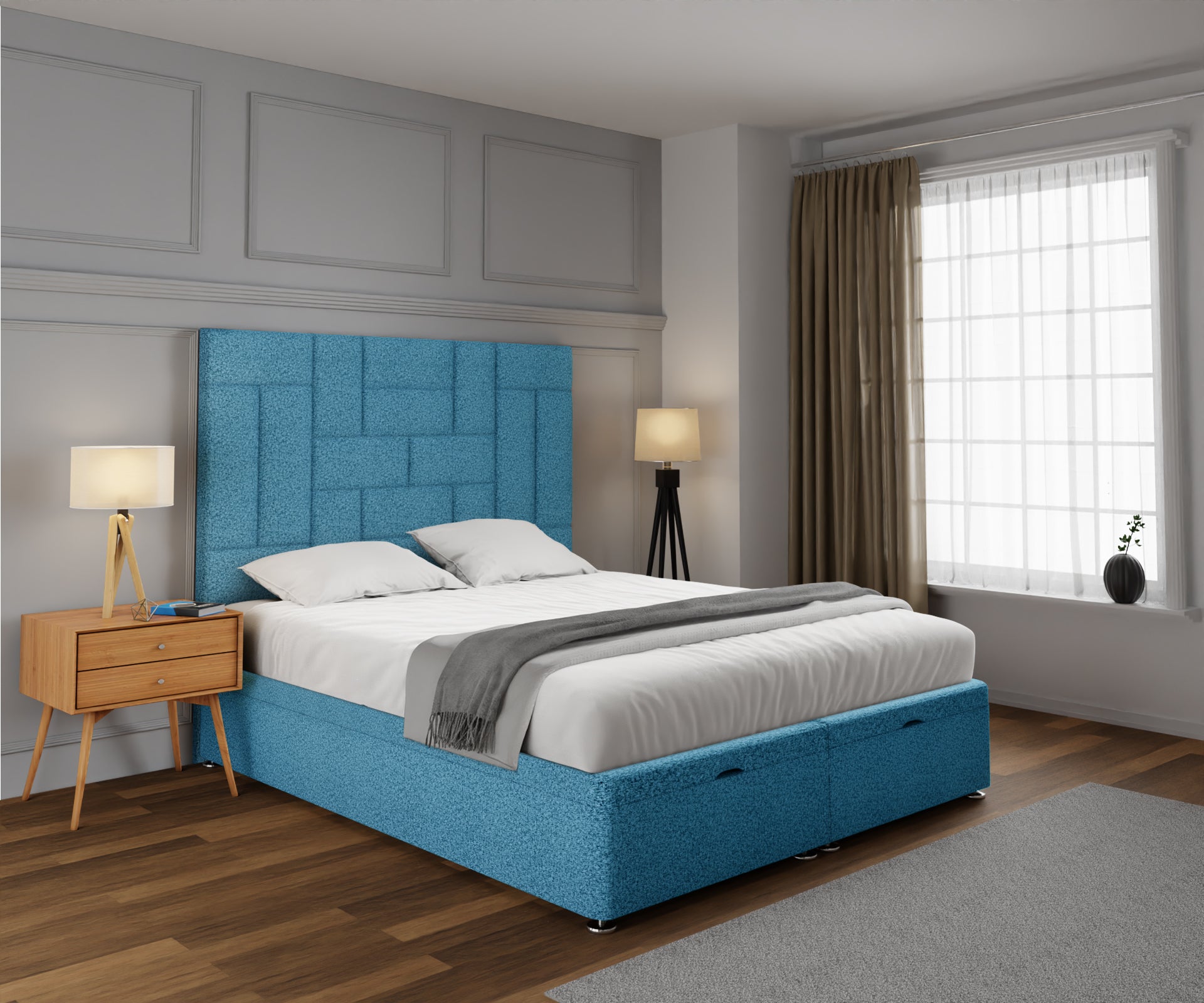 Majestic Multi Panel Ottoman Storage Divan Bed Set