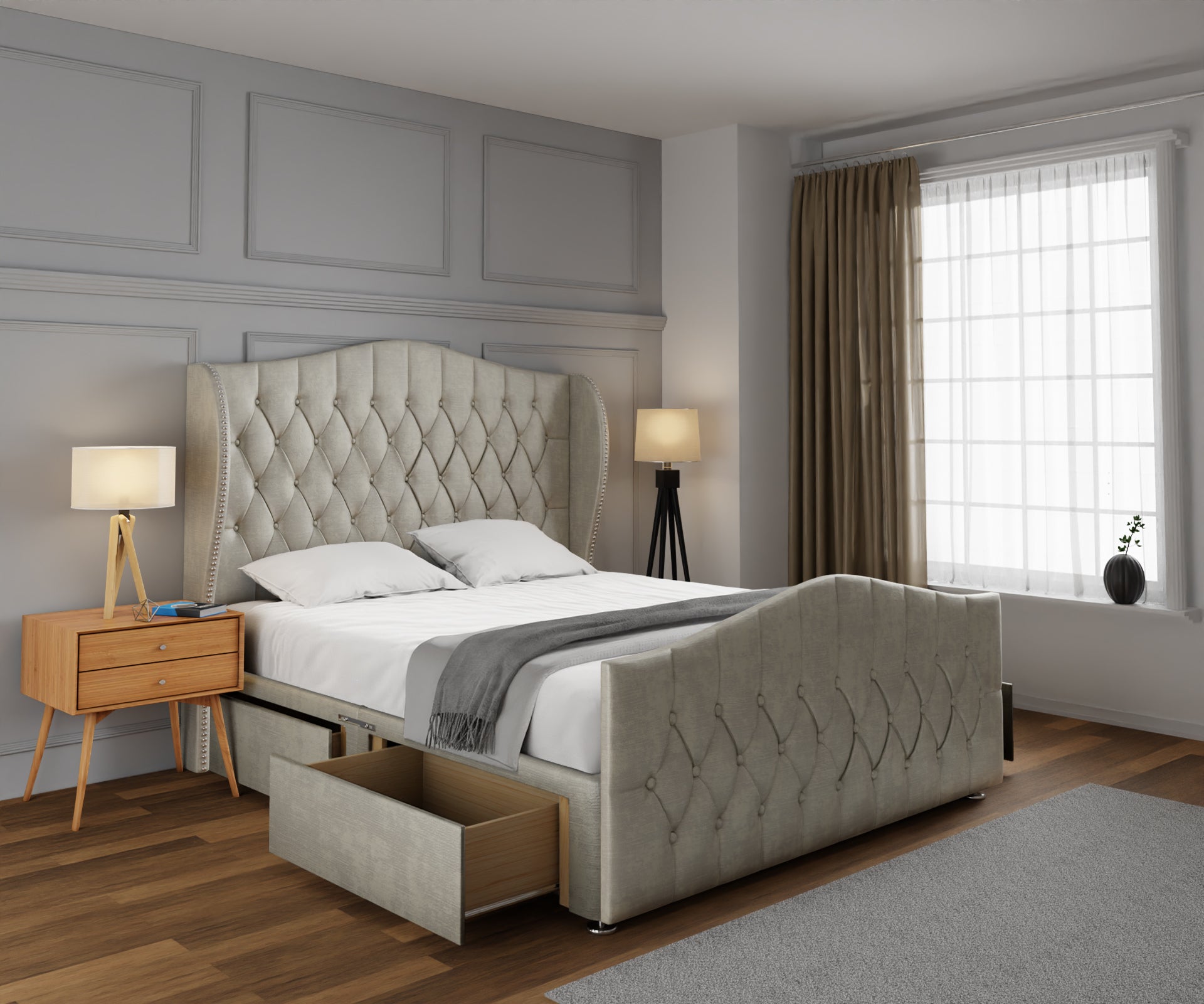 Marylebone Divan Bed Set With Footboard