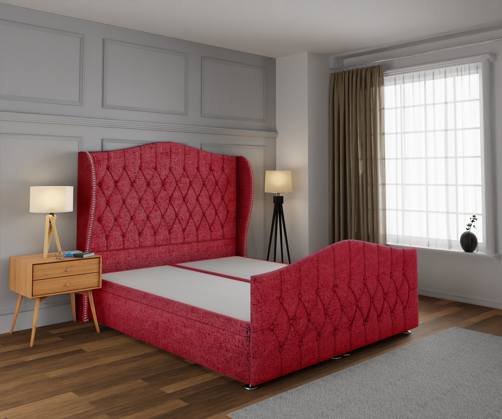 Marylebone Ottoman Storage Divan Bed Base And Headboard With Footboard