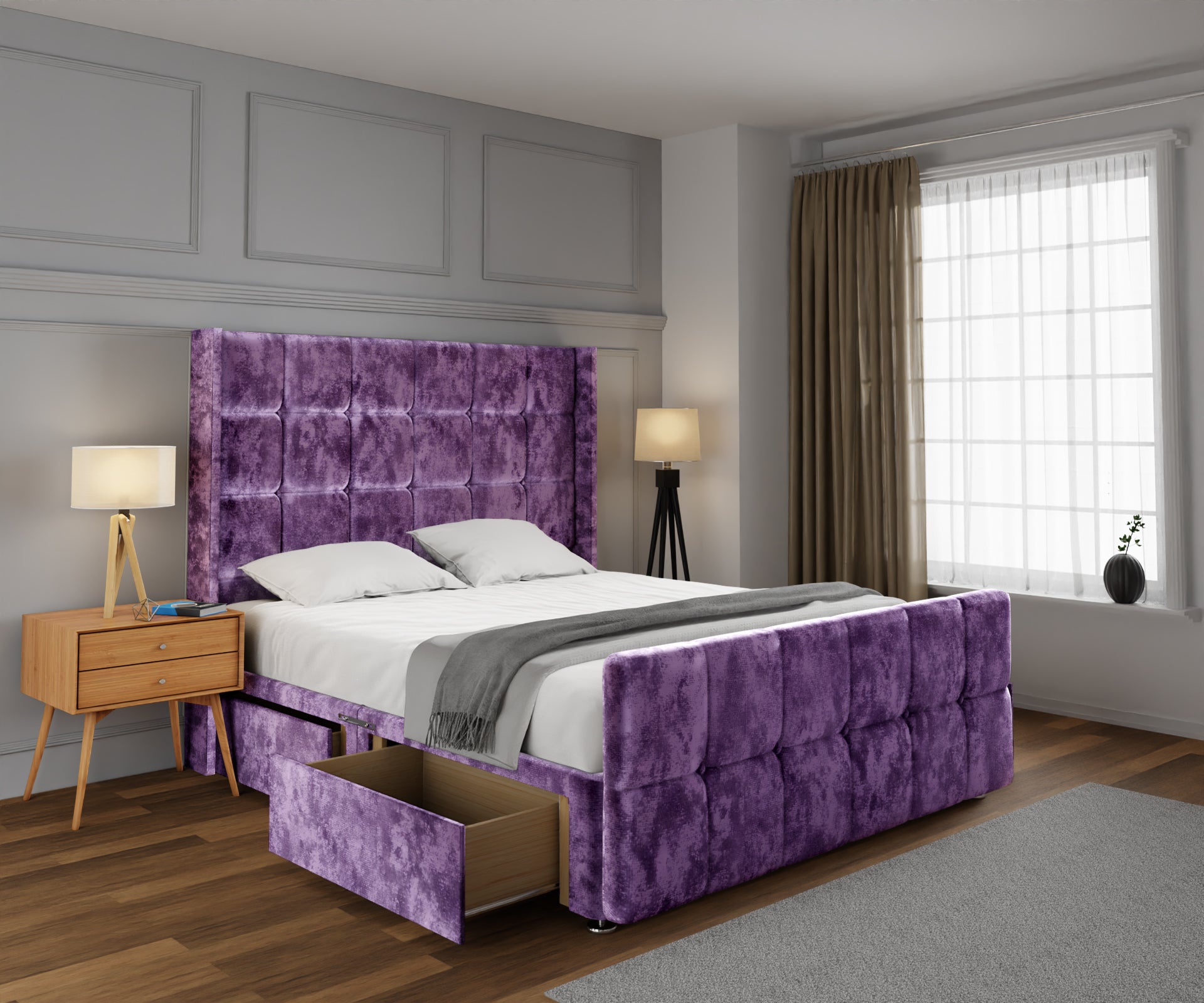 Mayfair Divan Bed Set With Footboard