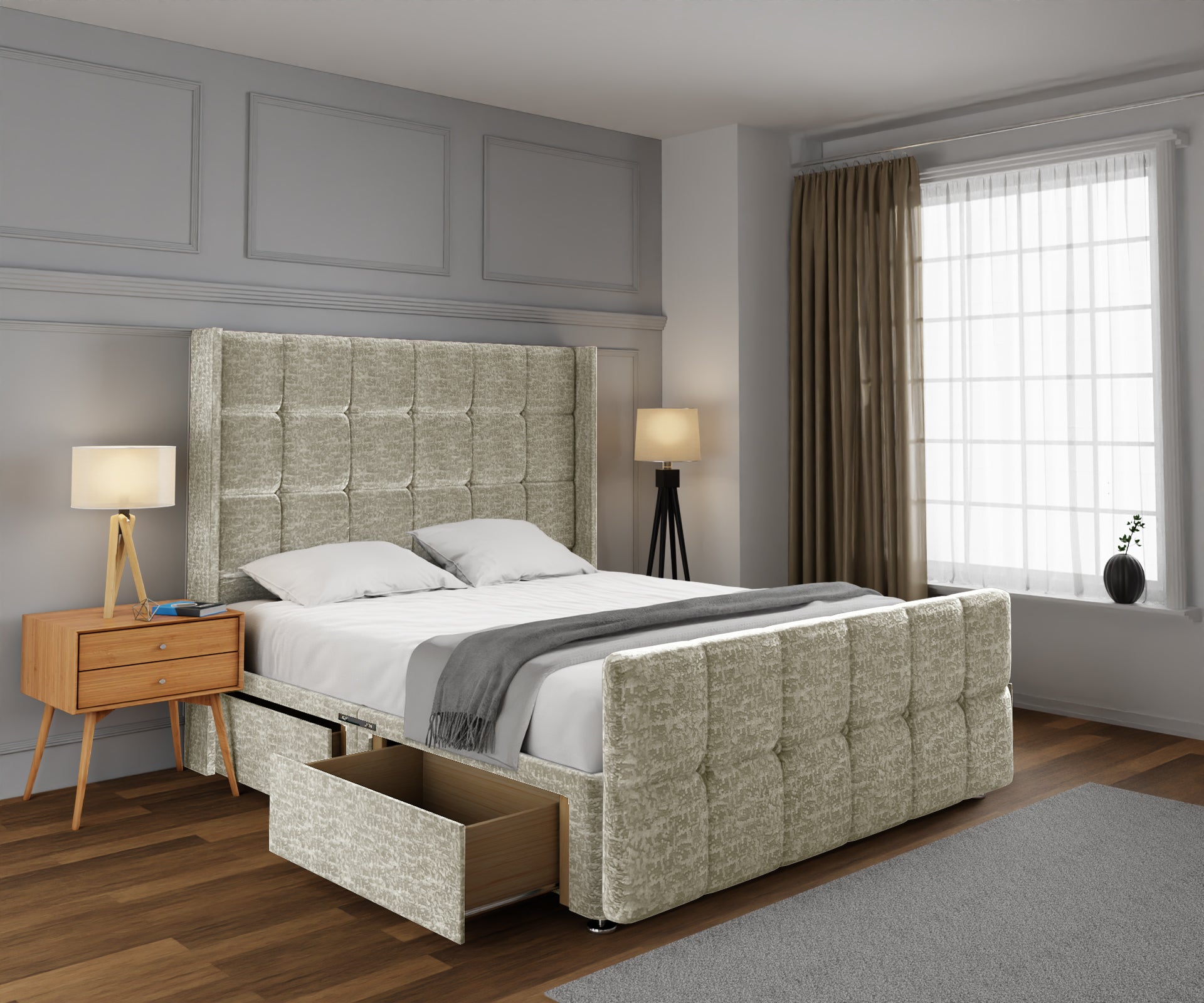 Mayfair Divan Bed Set With Footboard