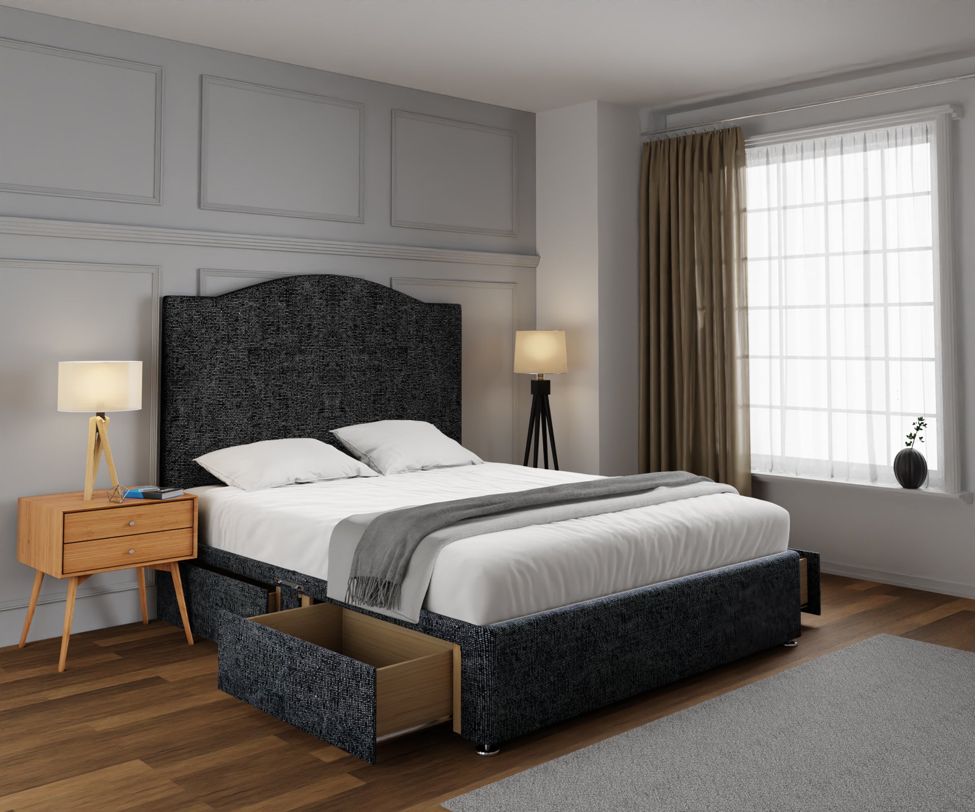 Rose Divan Bed Set