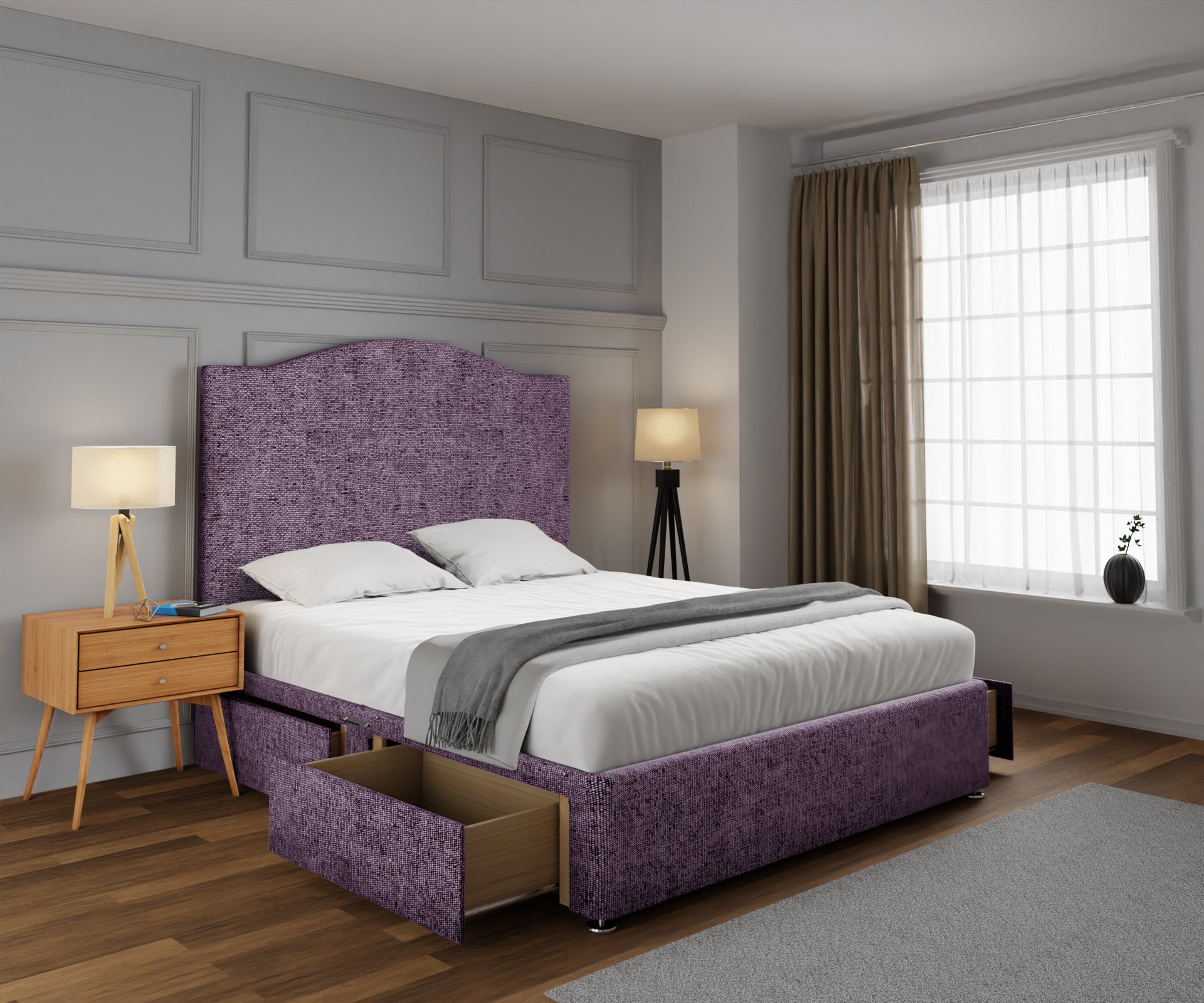 Rose Divan Bed Set
