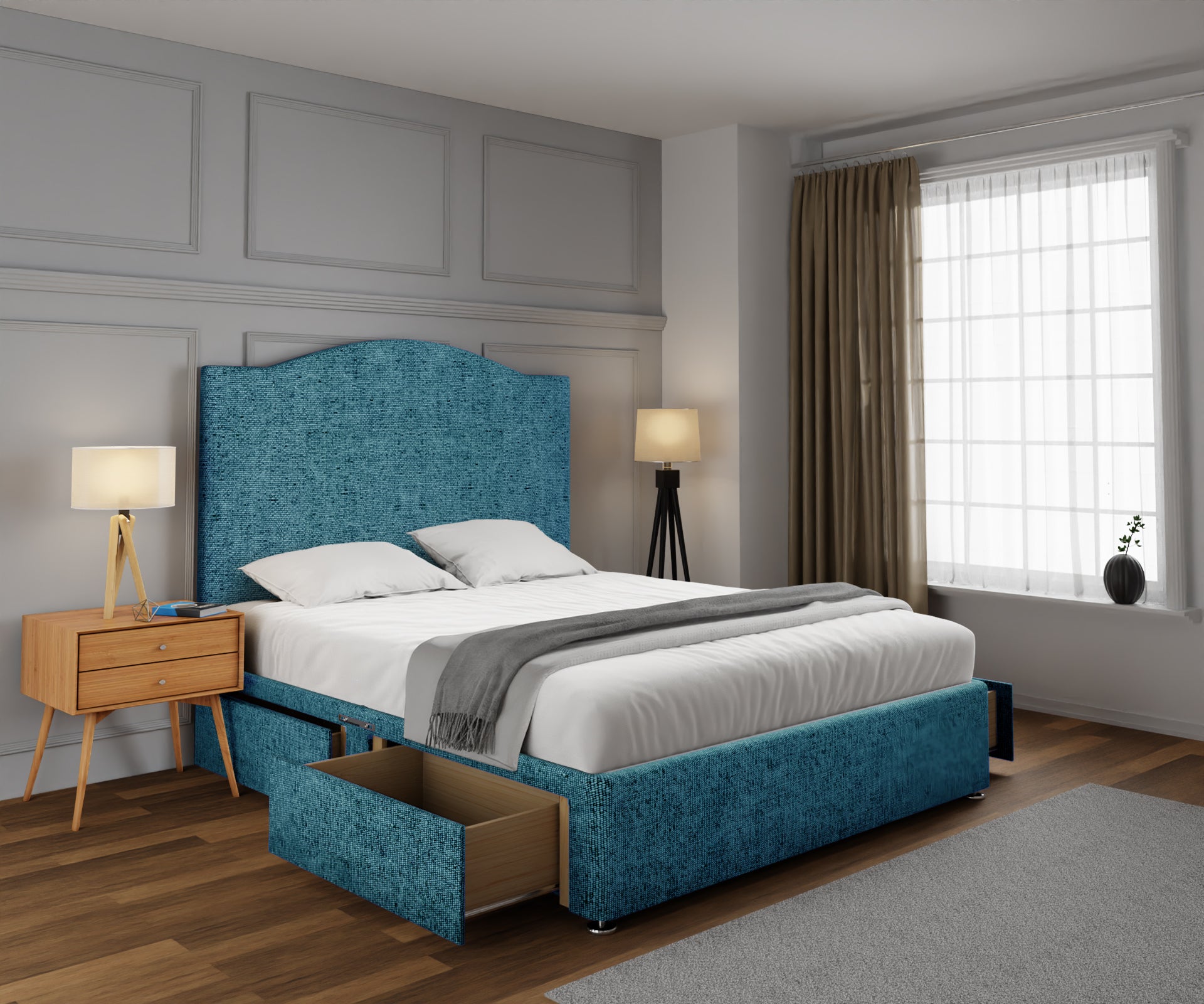 Rose Divan Bed Set
